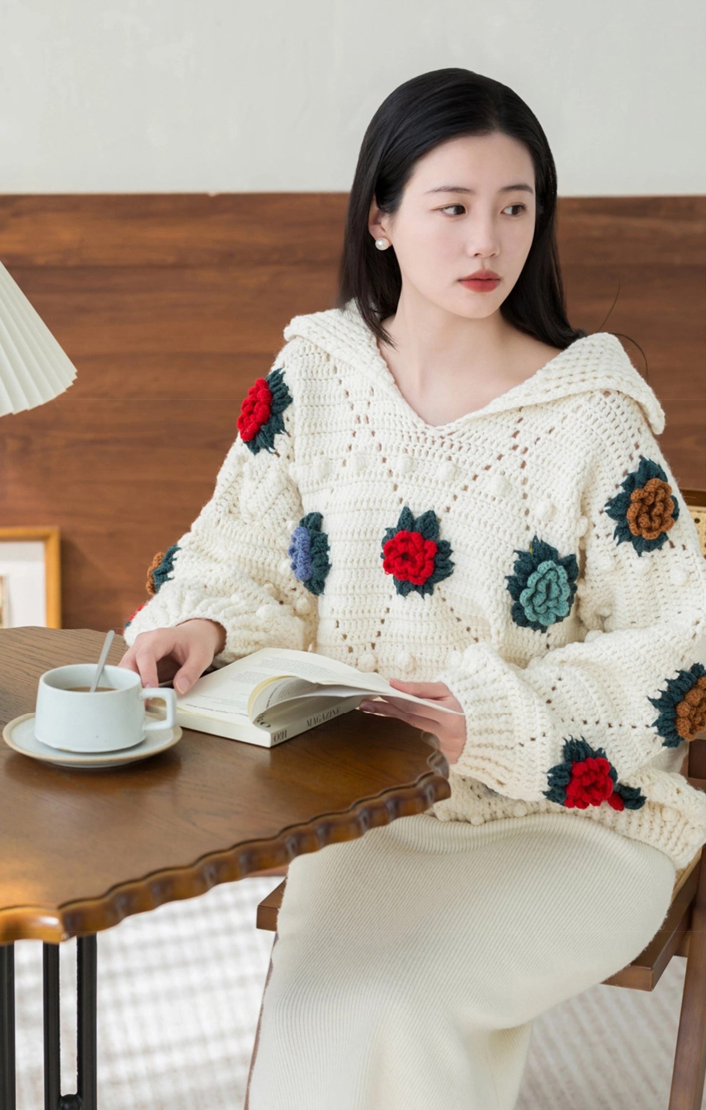 Vintage Patchwork Sweater Crochet Kit