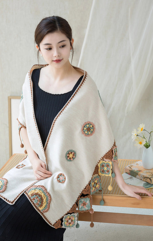 Dunhuang Drapes Shawl Crochet Pattern