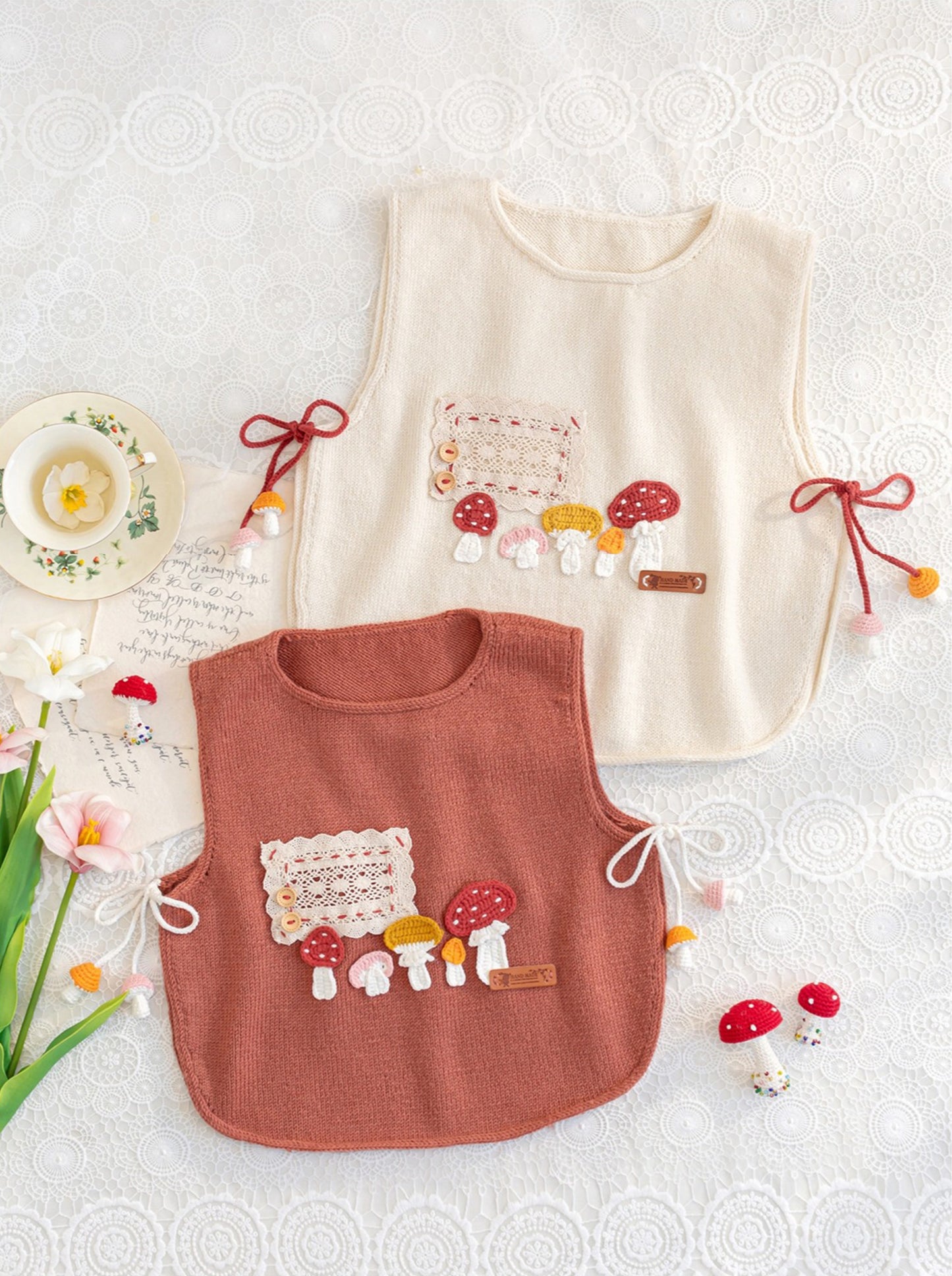 Mushroom Vest Knit Pattern