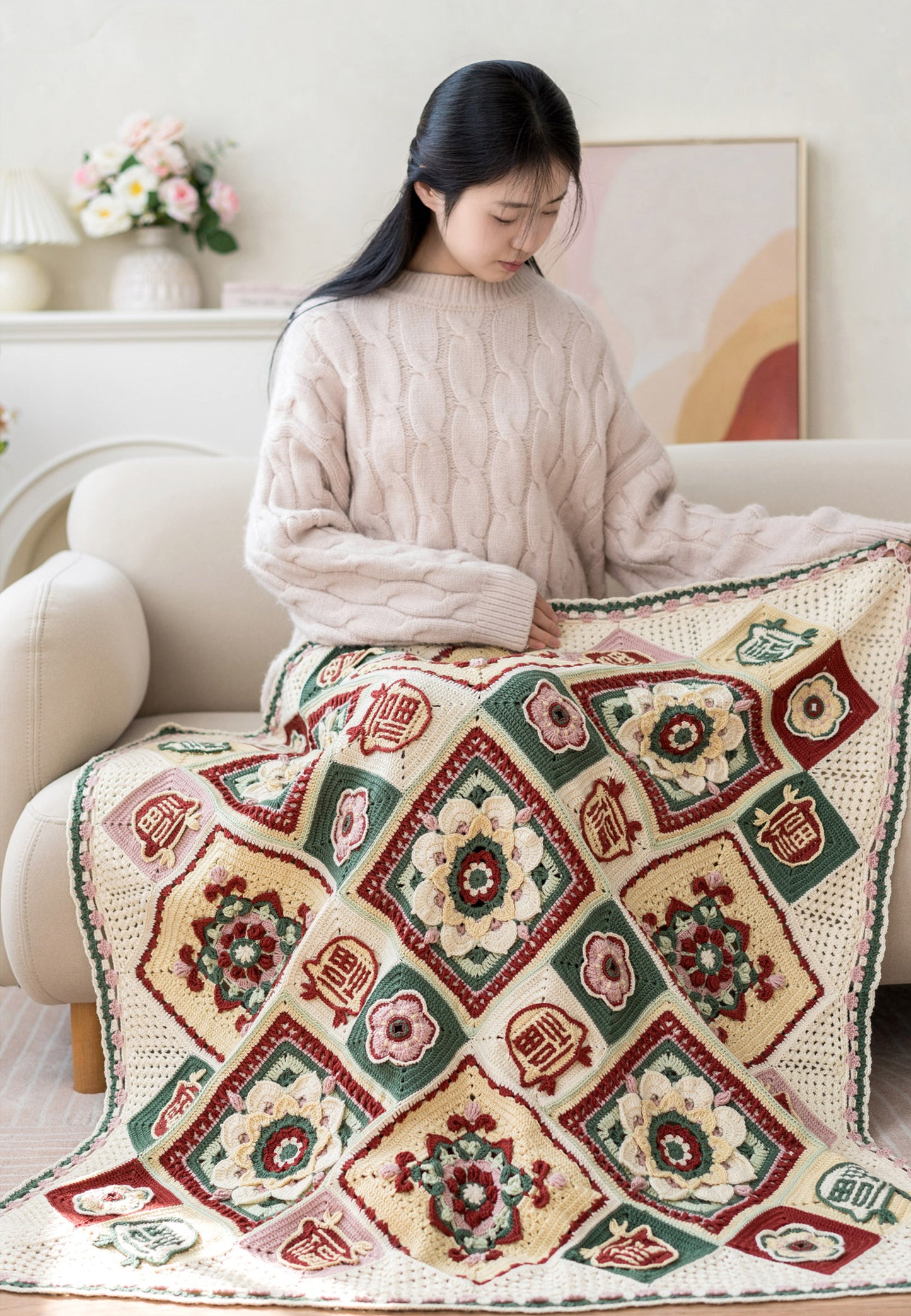 Loong of Fortune Blanket Crochet Pattern