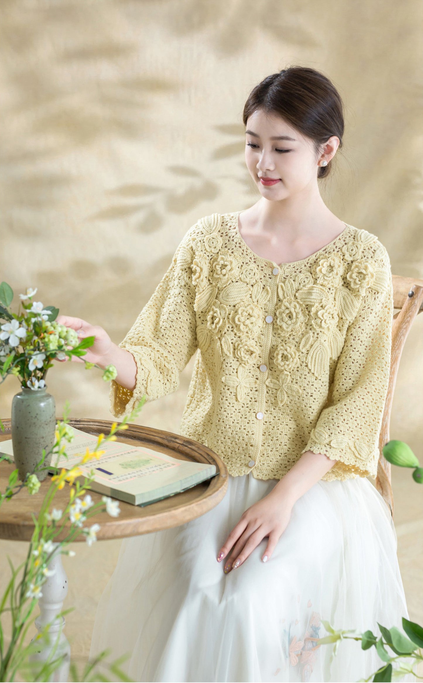 Bloom Cardigan Crochet Kit