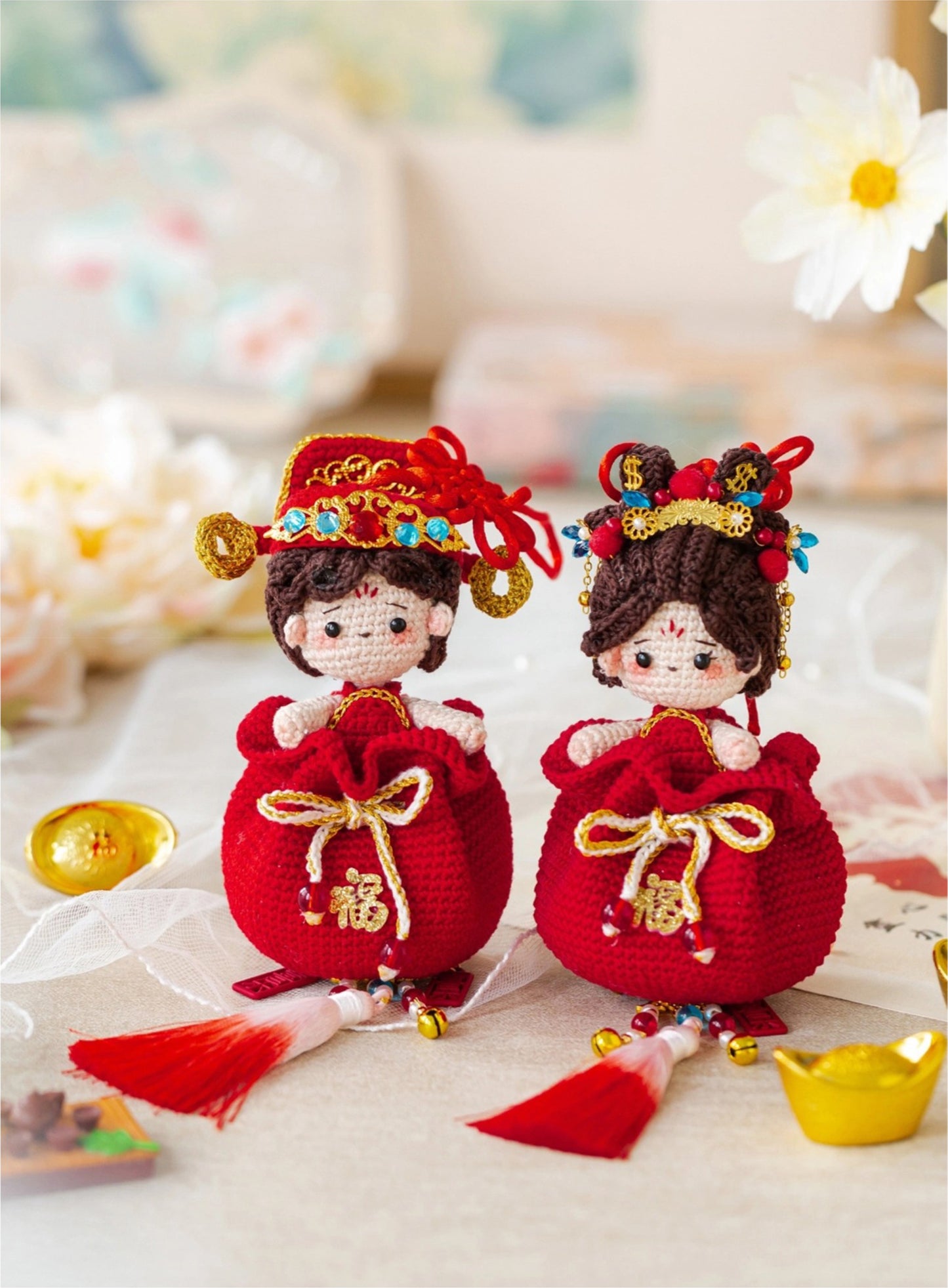 Wealth God Sachet Crochet Pattern