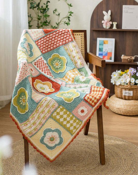 Portable Motif Blanket Crochet Yarn Kit