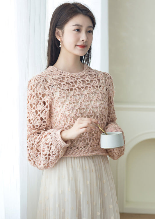 Fish Scale Pullover Crochet Yarn Kit