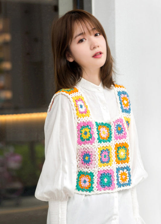 Granny Square Vest Crochet Kit