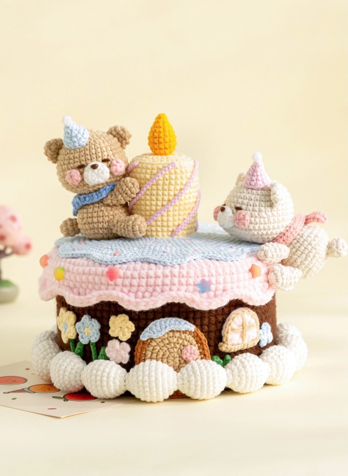 Bear's Cake Crochet Kit