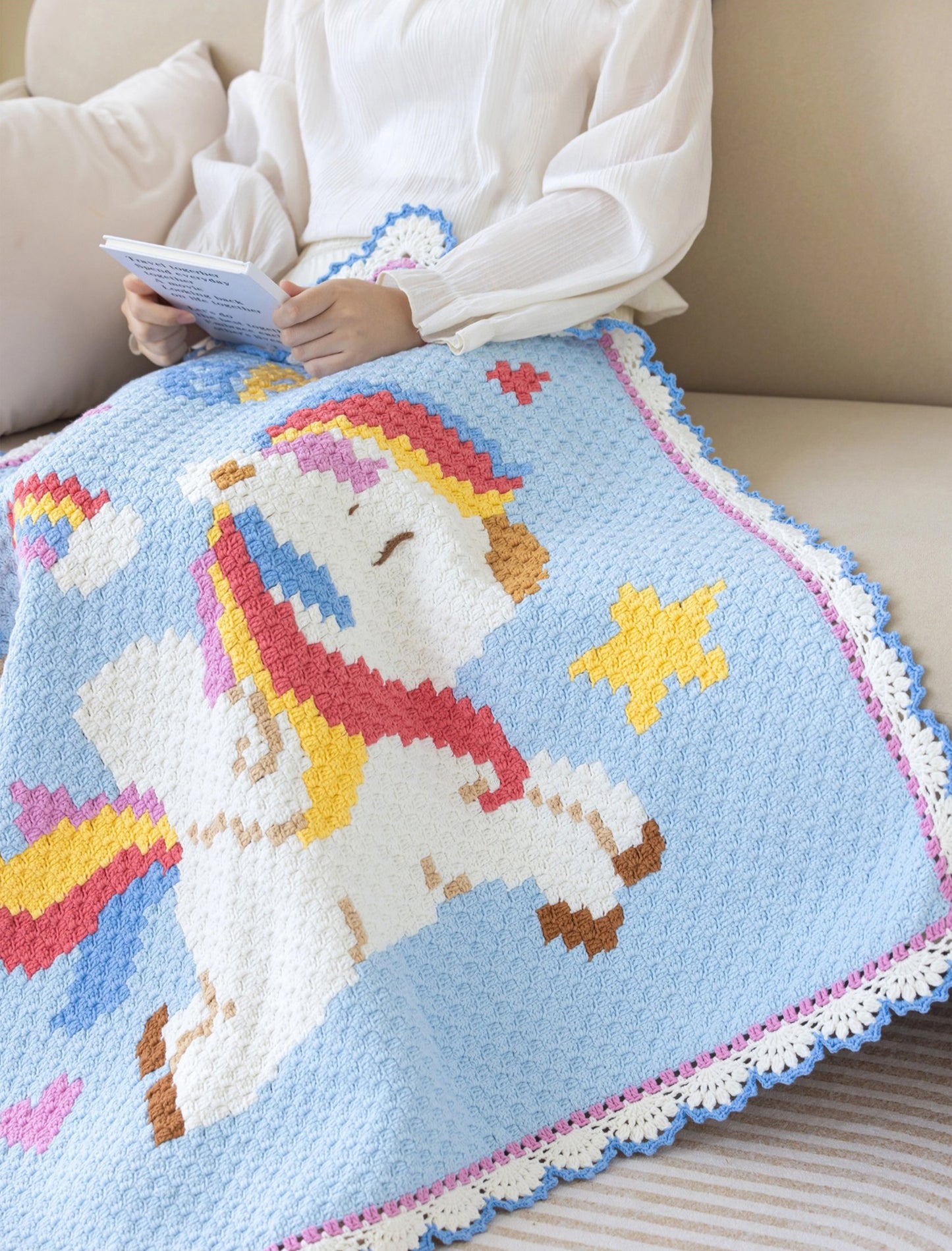 Little Horse Blanket Crochet Pattern