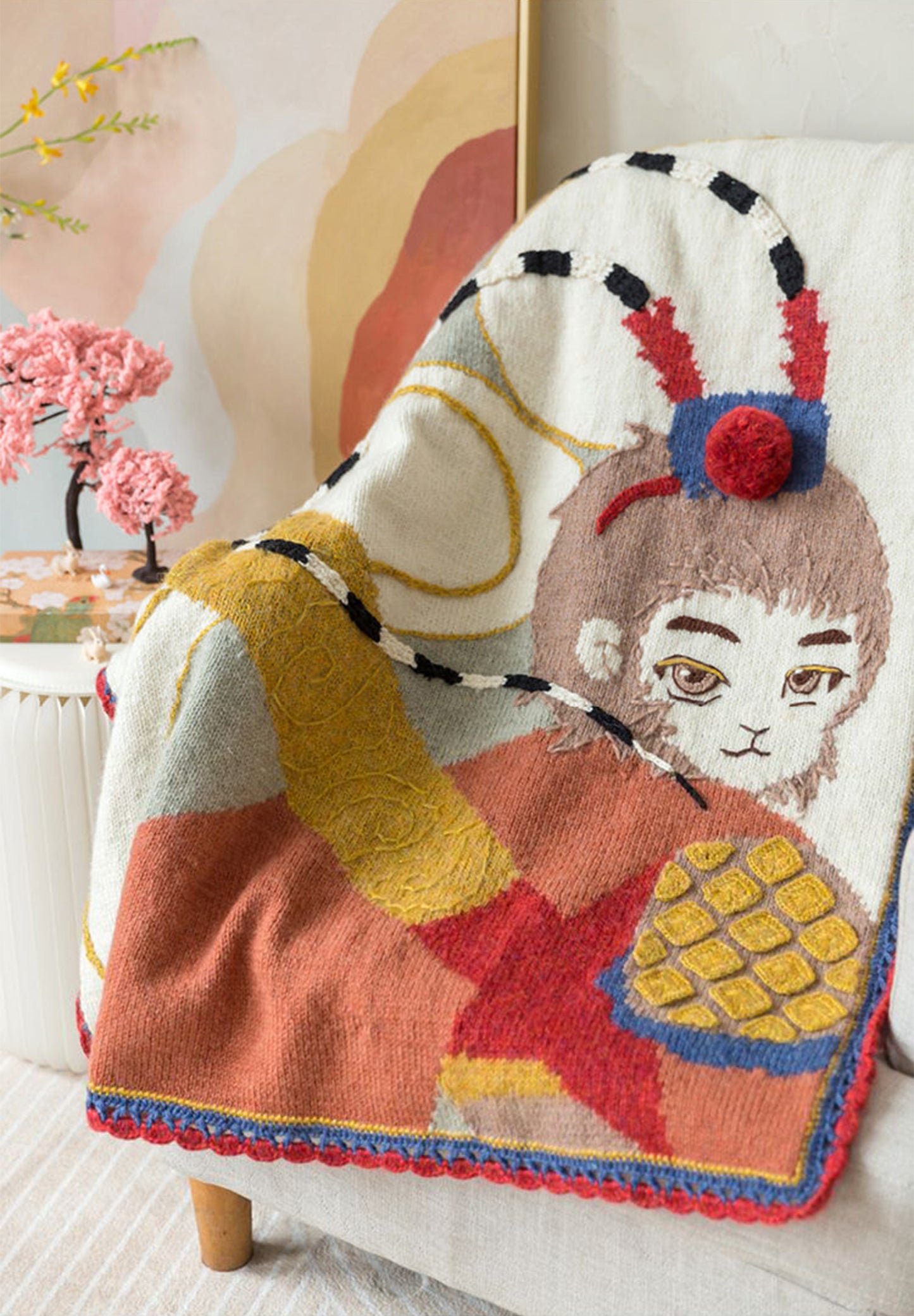 Monkey King Blanket Knit Kit