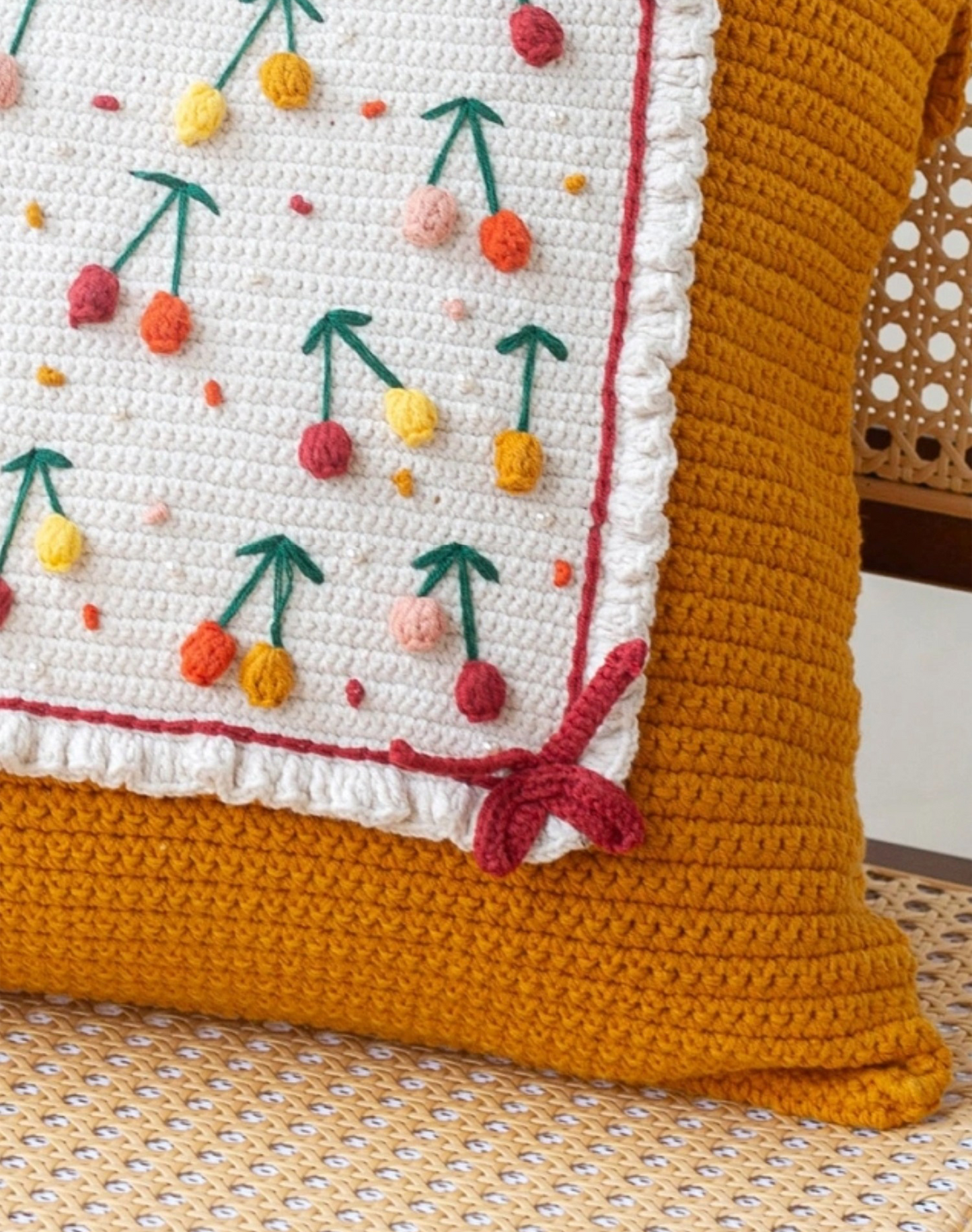 Ancient Fields Crochet Pillow Case Yarn Kit