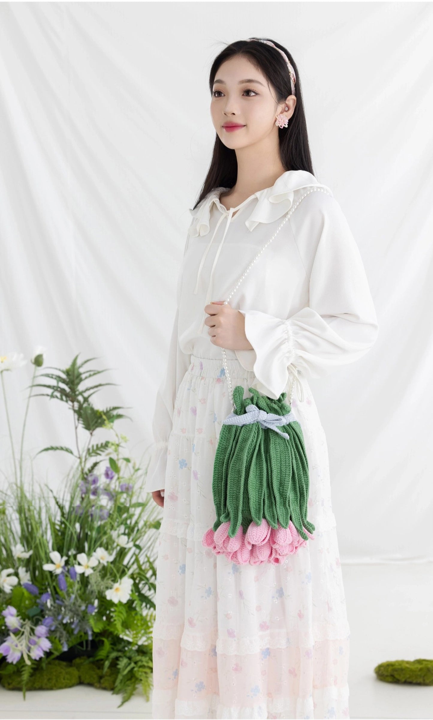 Tulip Bouquet Bag Crochet Pattern