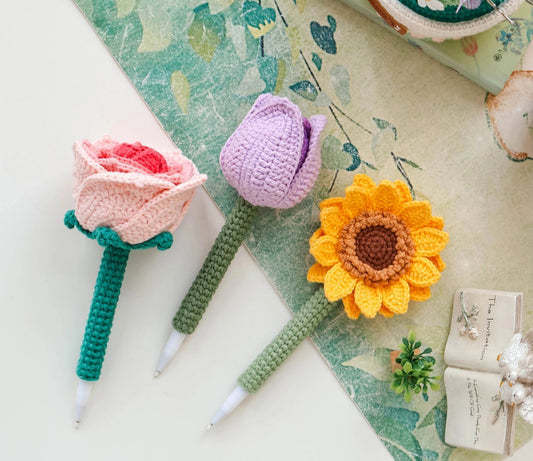 Flowerpot Pen Holder Crochet Pattern
