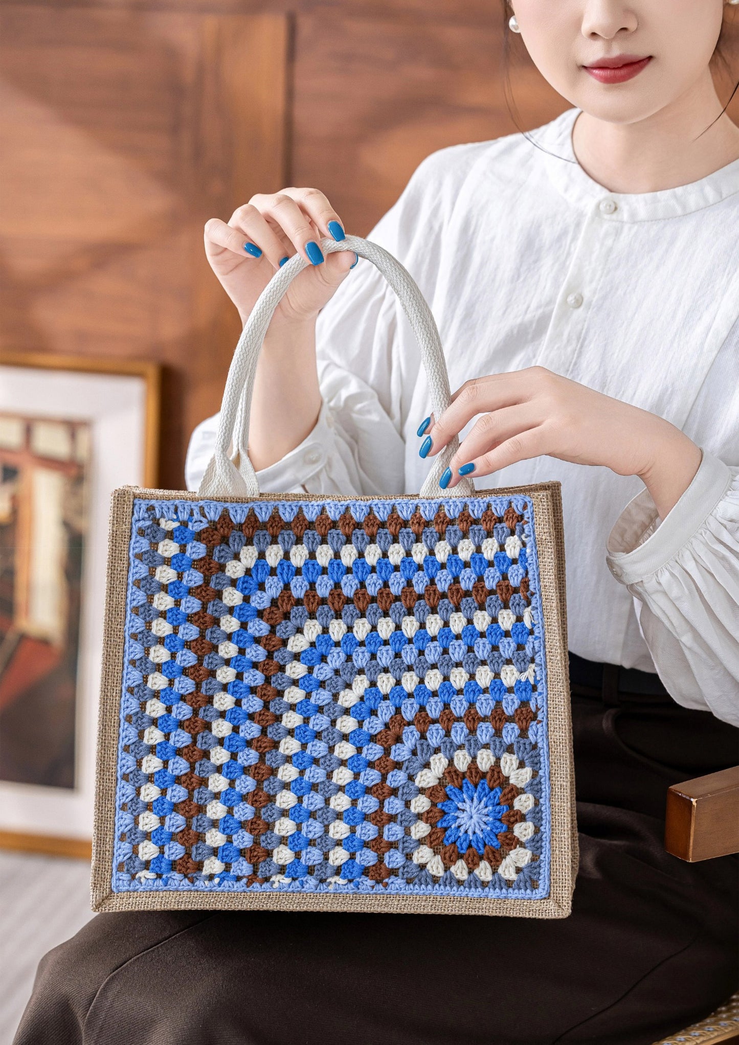 Simple Commuter Bag Crochet Yarn Kit