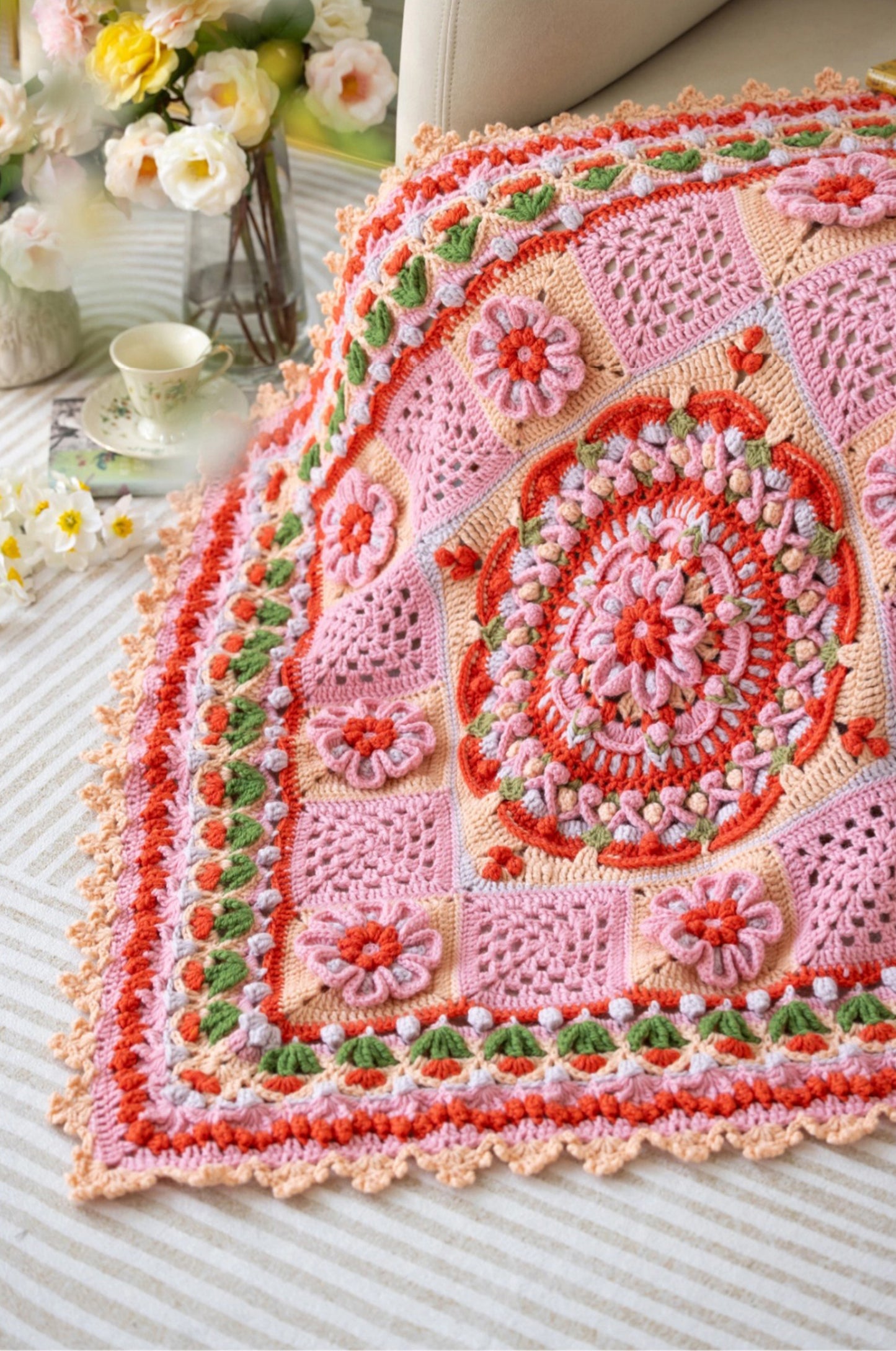 Colorful Blossom Crochet Kit