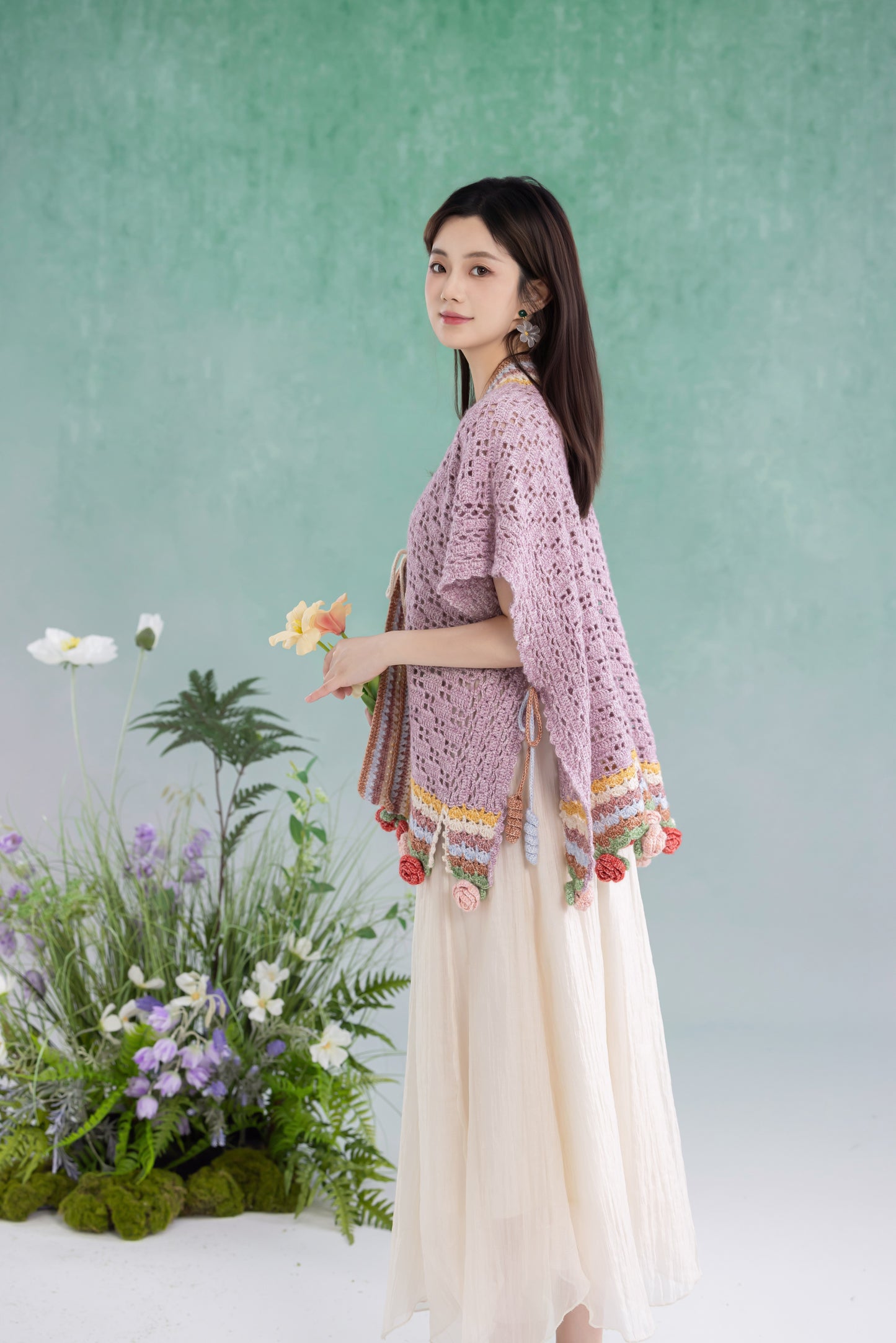 Rose Shawl Crochet Pattern
