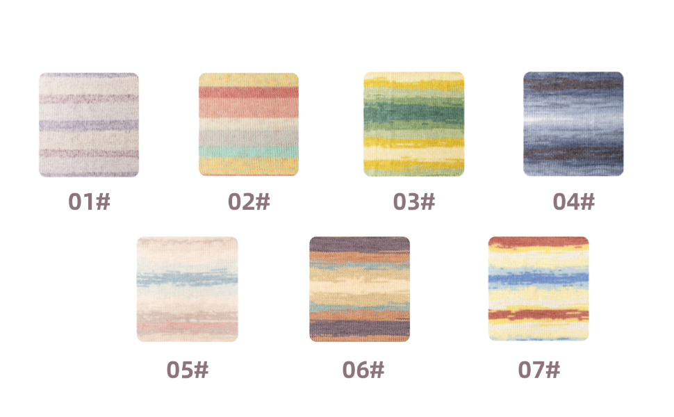 Molandi 8# Variegated Wool Yarn