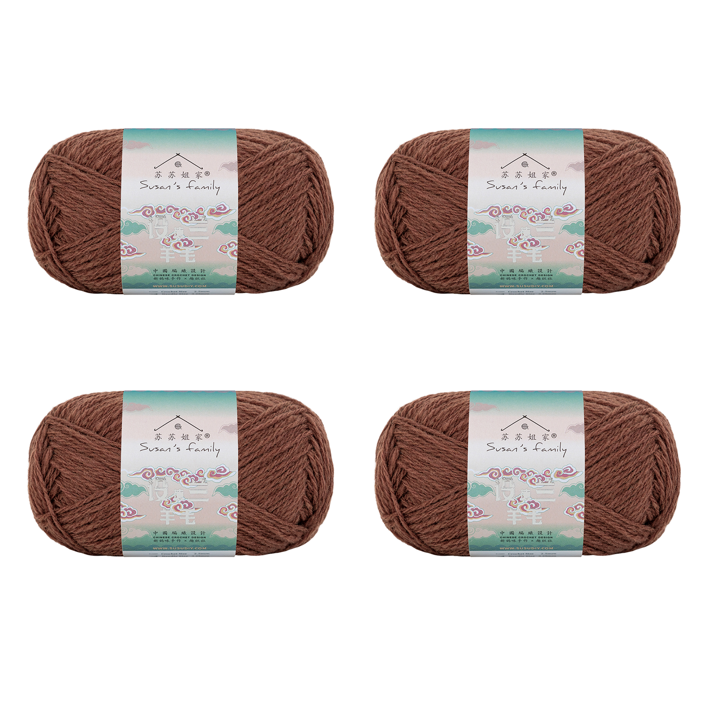Shetland Wool Yarn 2 Packs 【US Warehouse】