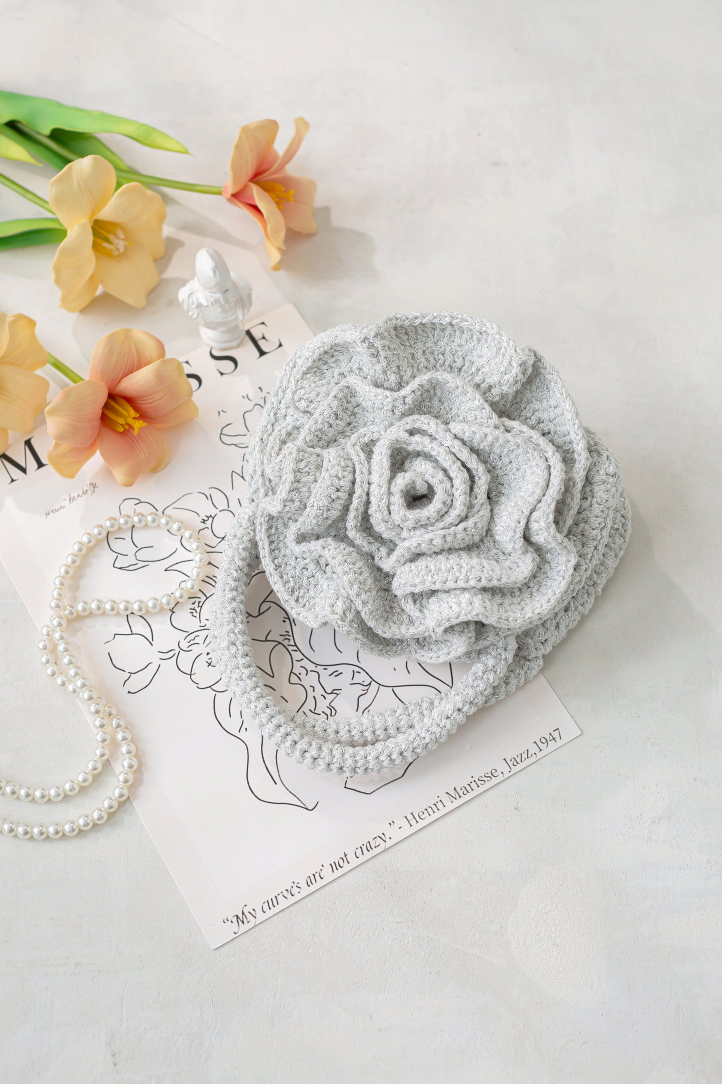 Rose Clutch Crochet Pattern