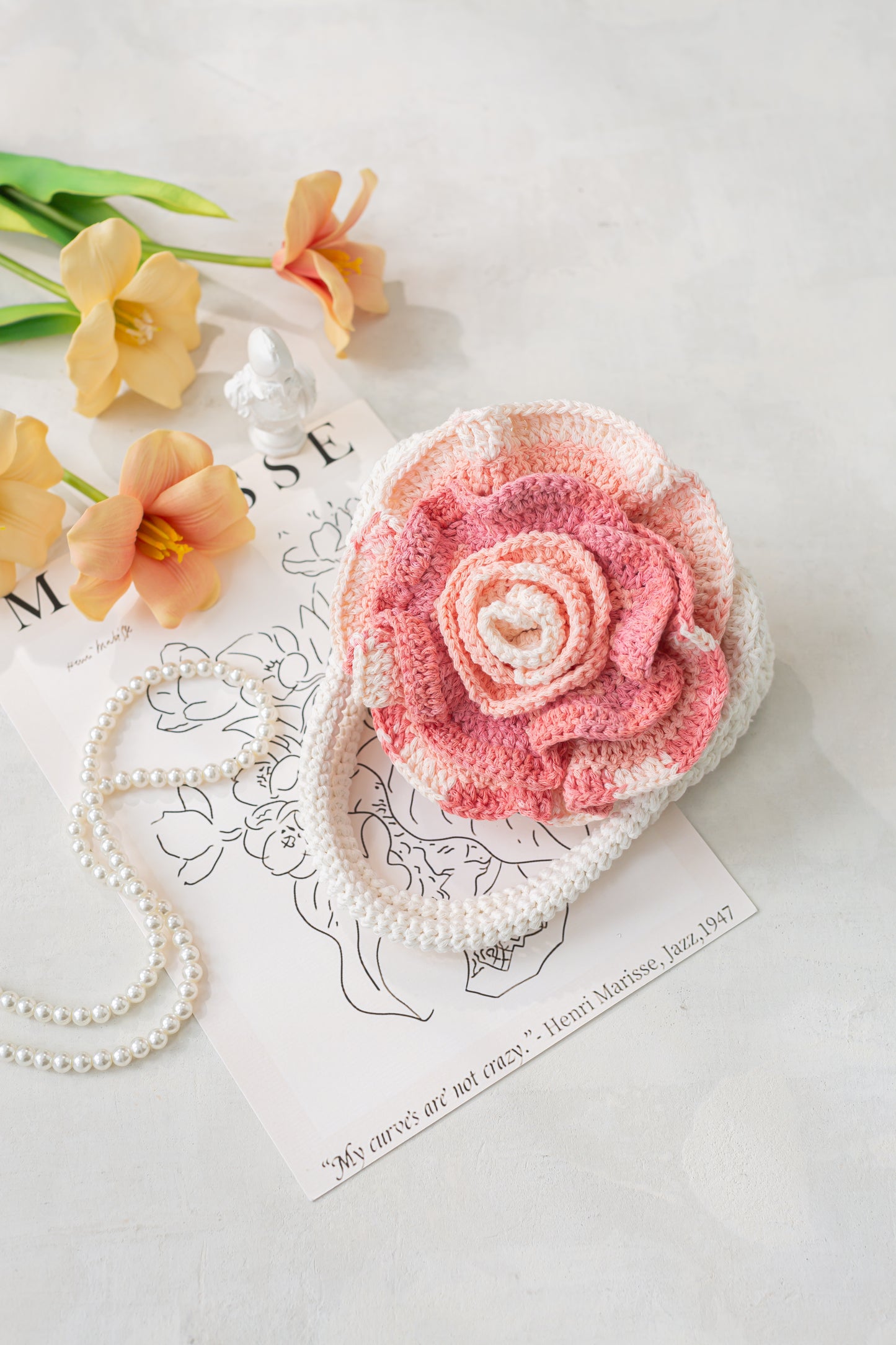 Rose Clutch Crochet Pattern
