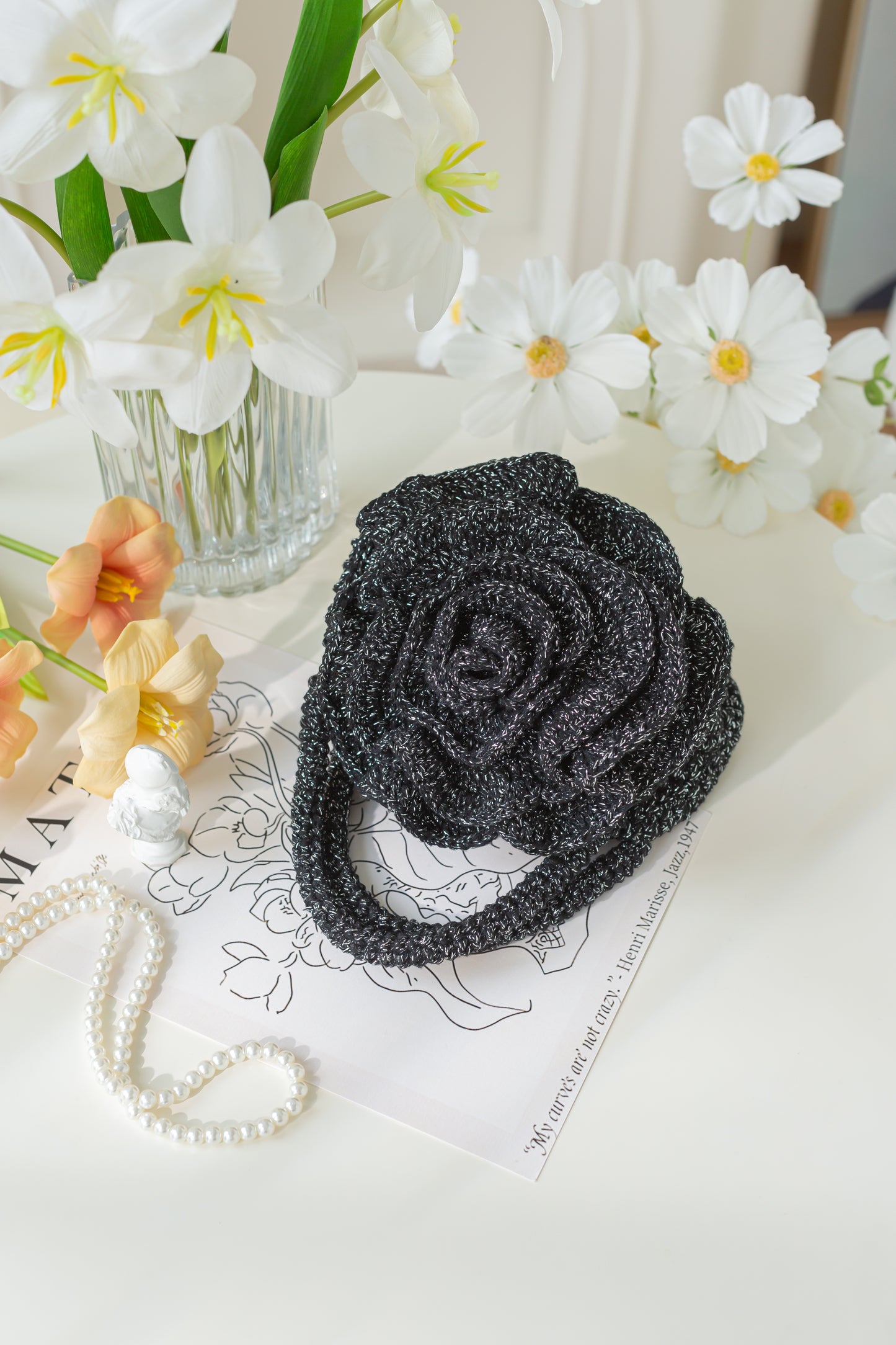 Rose Clutch Crochet Pattern