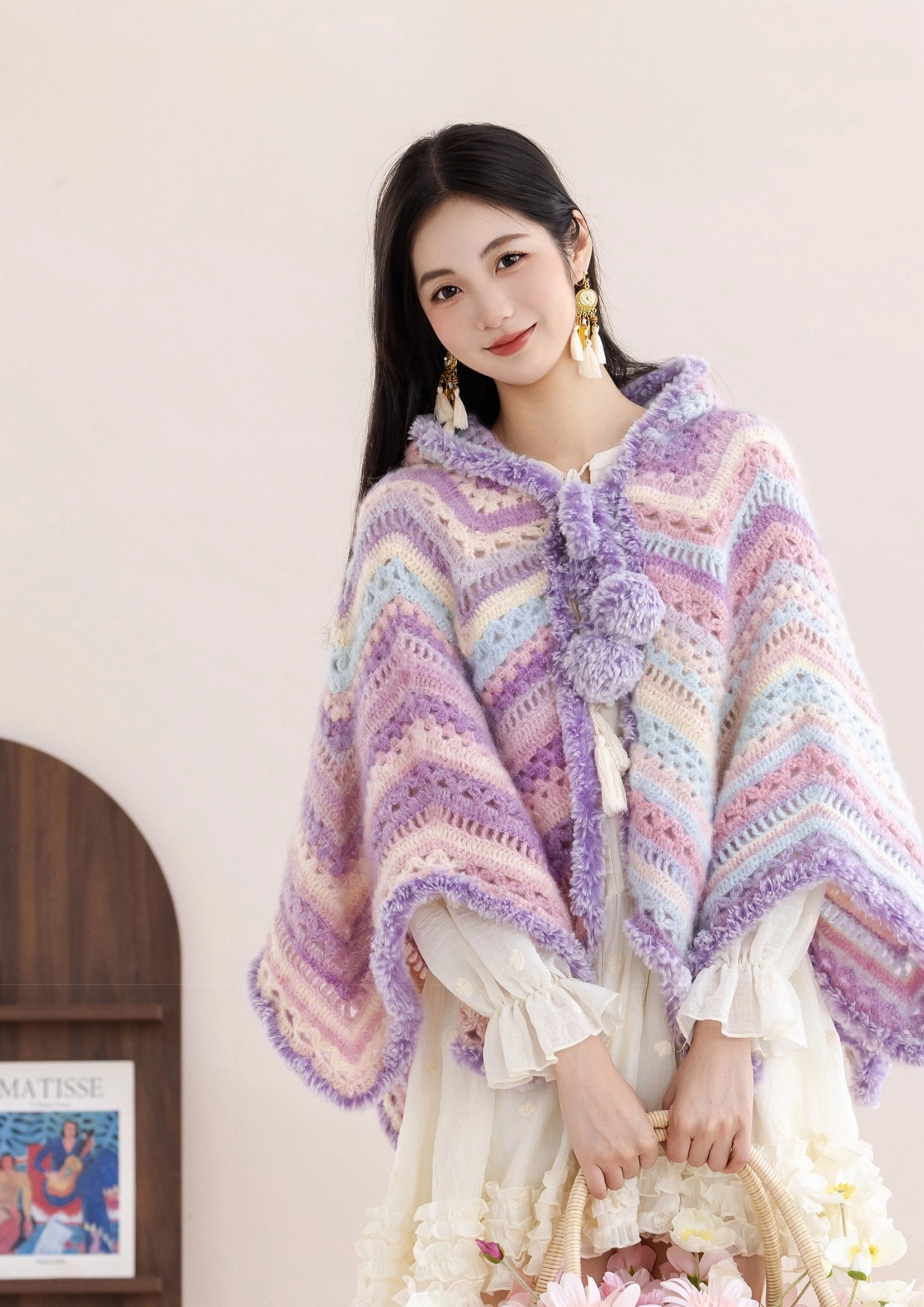 星空フード付きマントかぎ針編みキット – Susan's Family Crochet Yarn