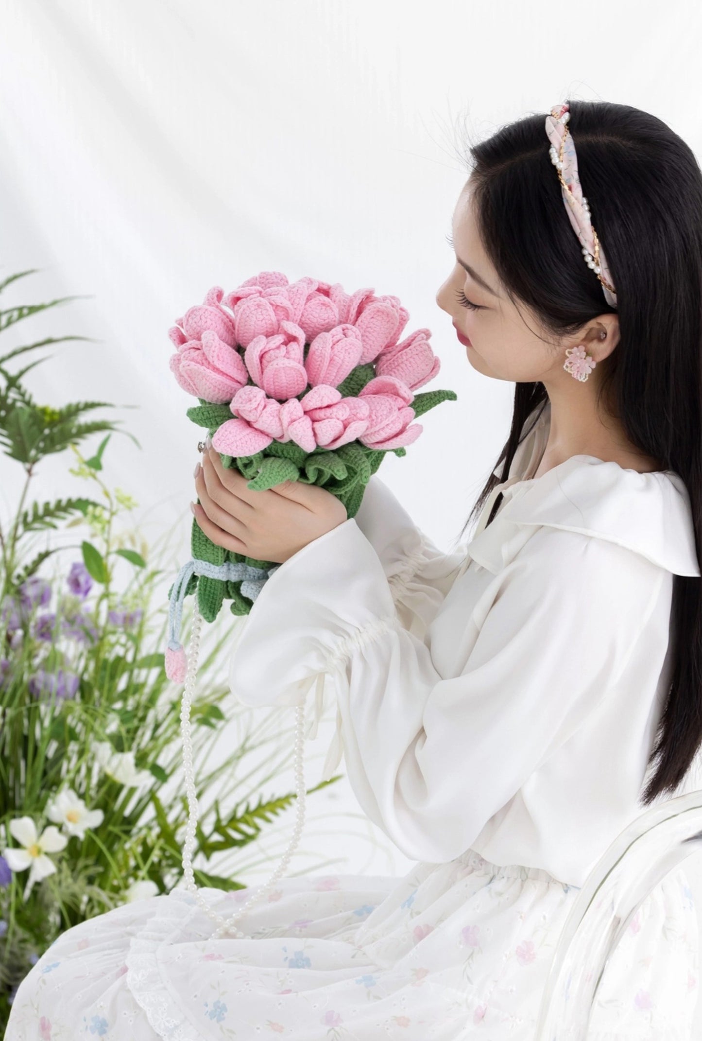 Tulip Bouquet Bag Crochet Pattern