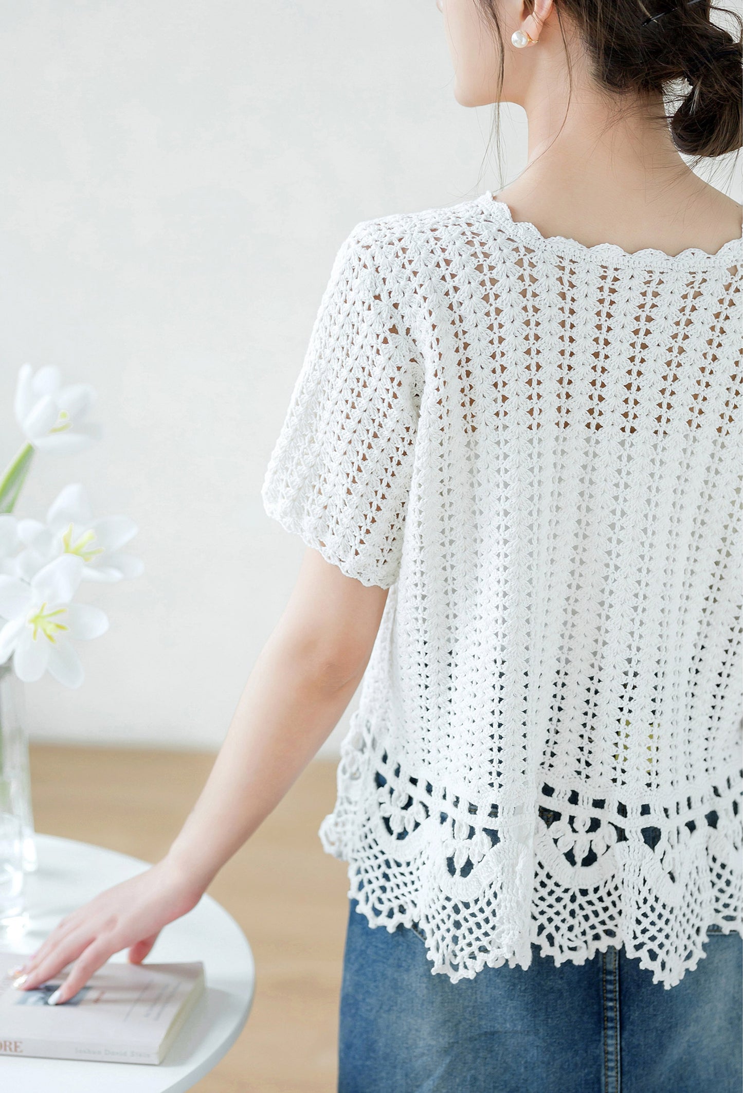 Crystal Peach Blossom Crochet Yarn Kit