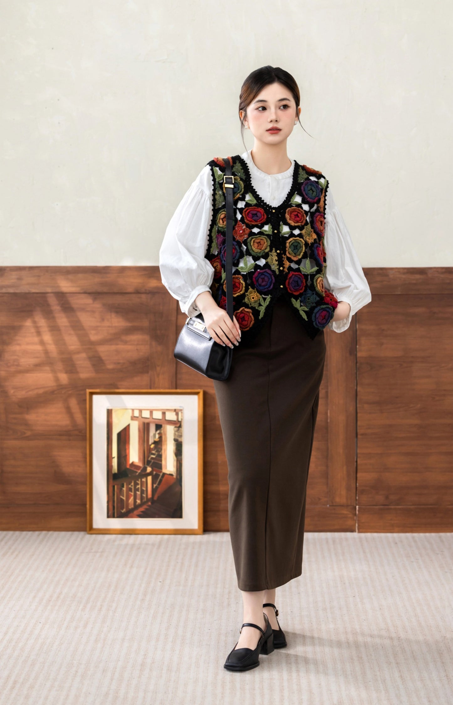 Jungle Rose Vest Crochet Pattern