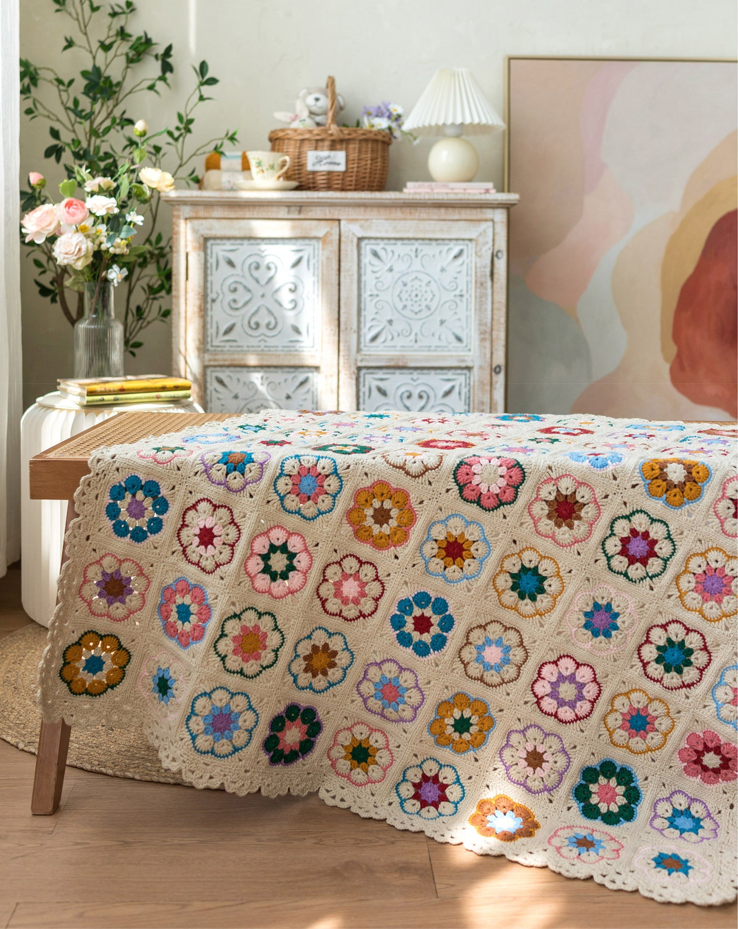 Garden Motif Blanket Crochet Kit