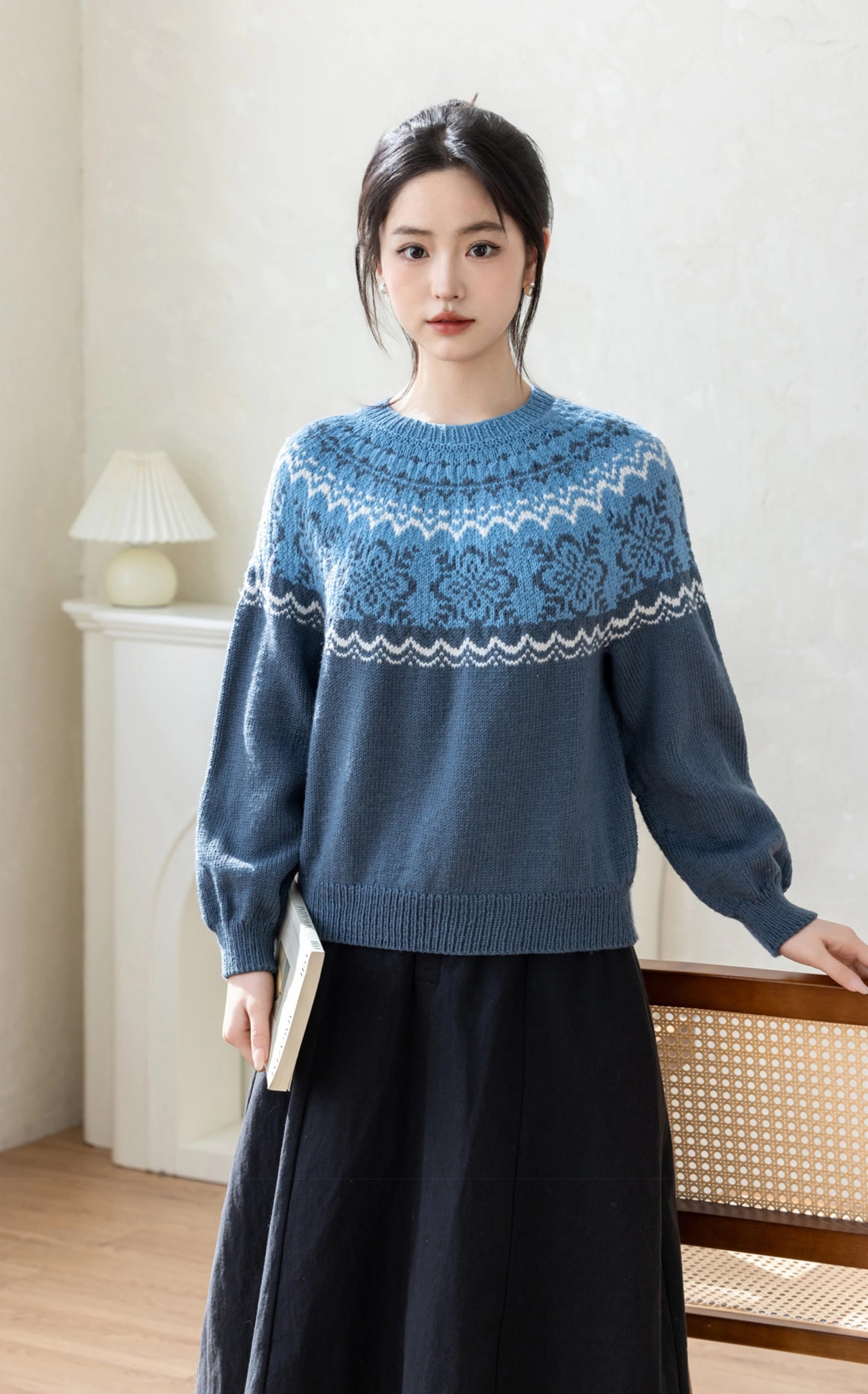 Blossom Trace Sweater Knit Pattern