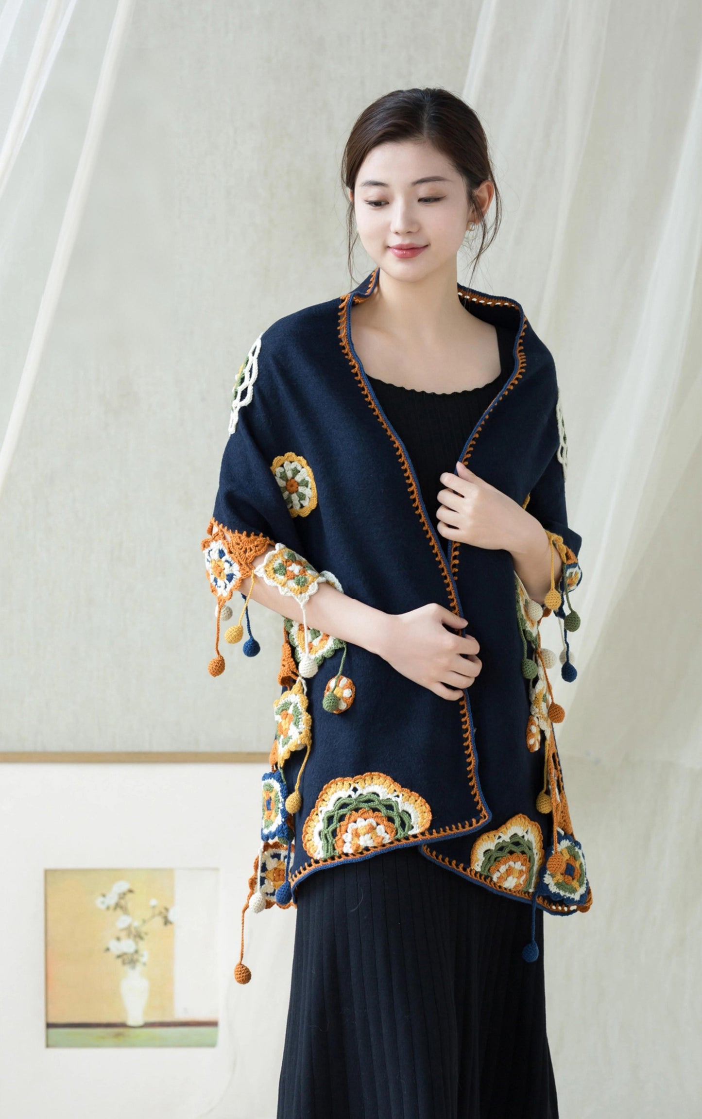 Dunhuang Drapes Shawl Crochet Pattern