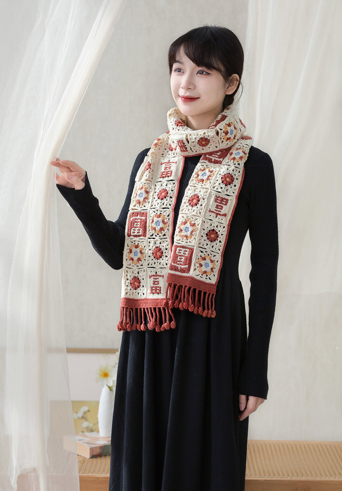 Hongxi Wool Scarf Crochet Pattern