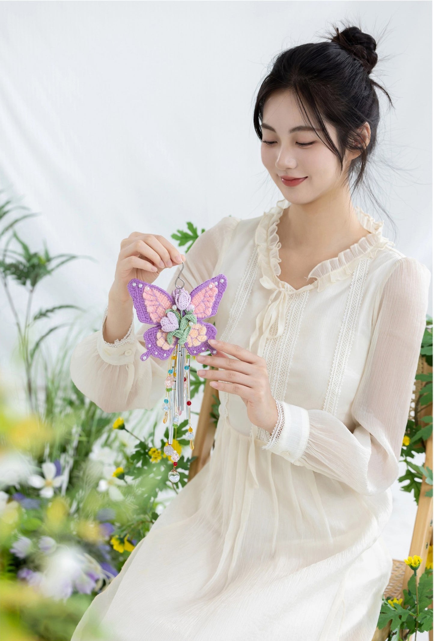 Butterfly Wind Chime Crochet Pattern