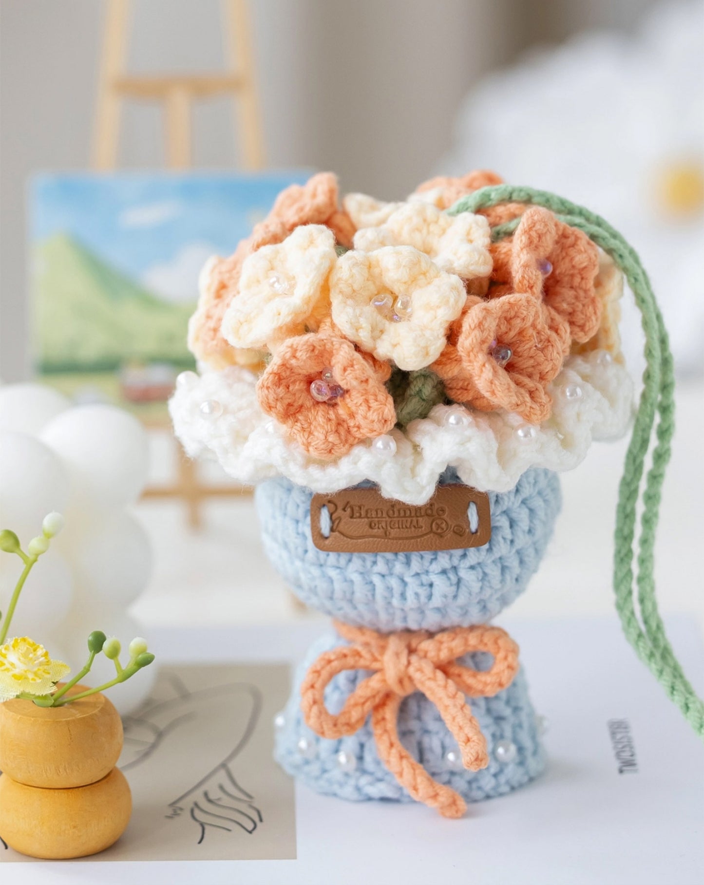 Flower Egg Pouch Crochet Yarn Kit