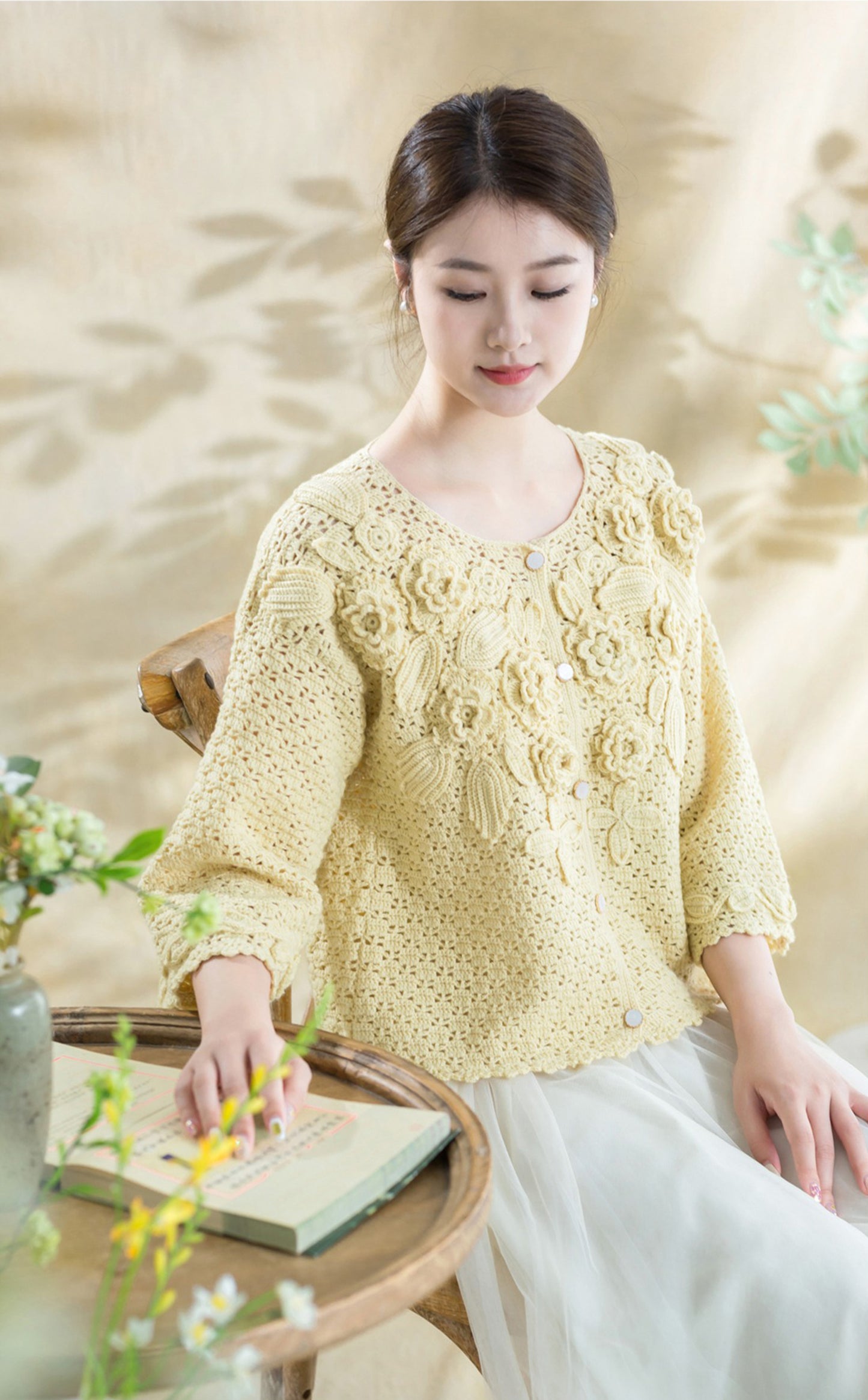 Bloom Cardigan Crochet Kit