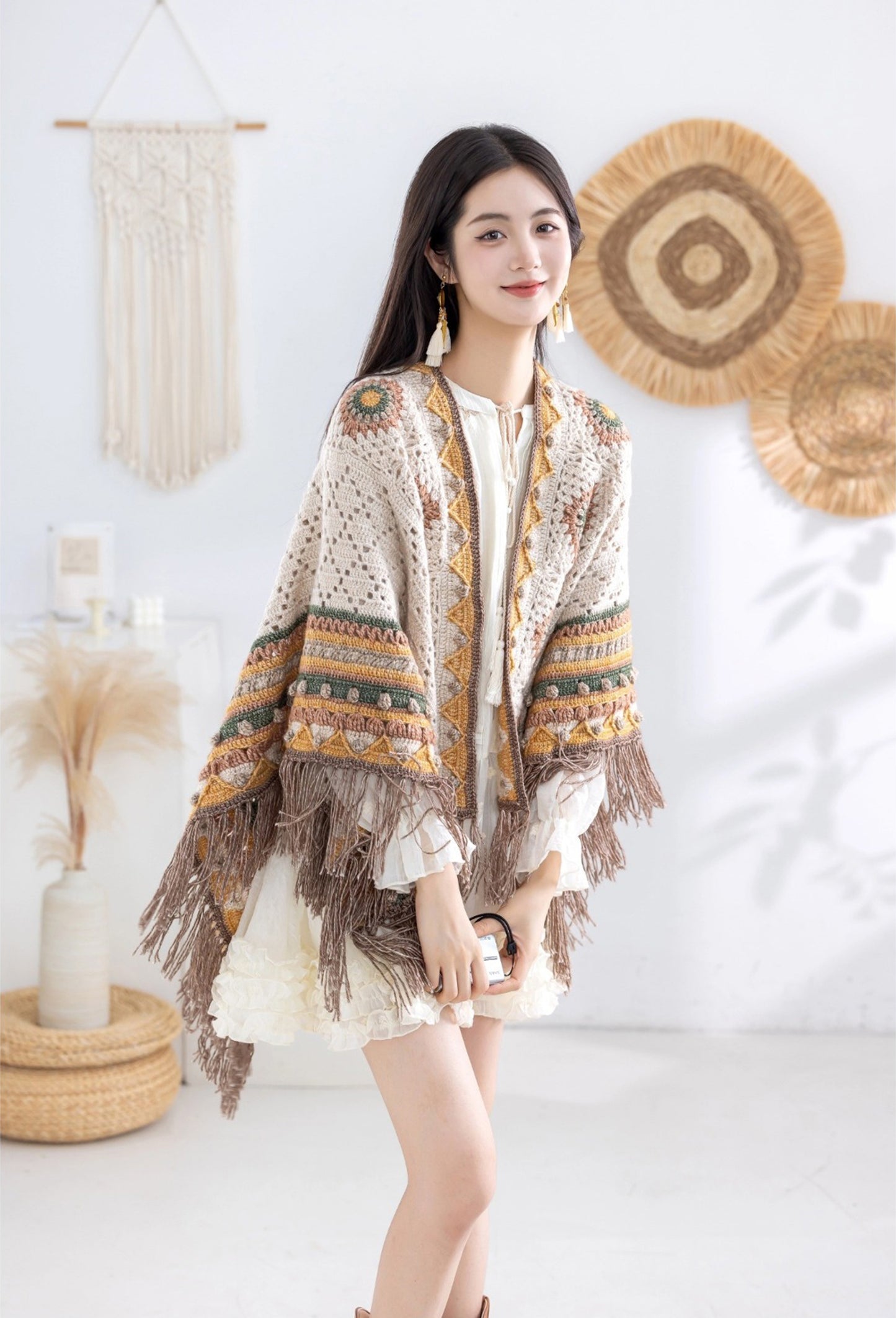 Bohemian Shawl Crochet Pattern