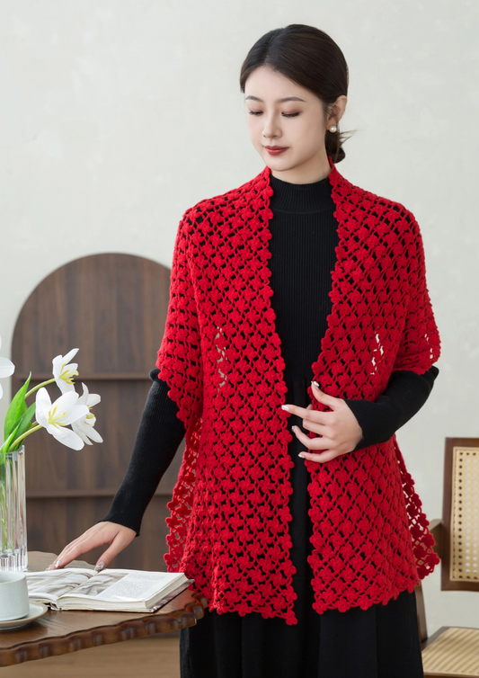 Clover Shawl Crochet Digital Pattern