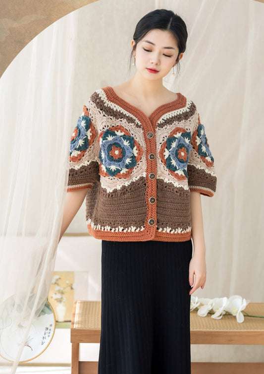 Shaolian Blossom Cardigan Crochet Yarn Kit