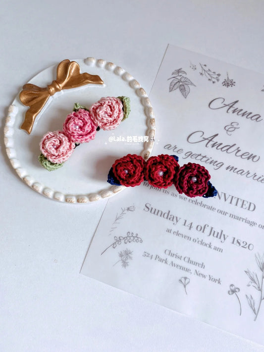 Classic Rose Hairclip Yarn Pack