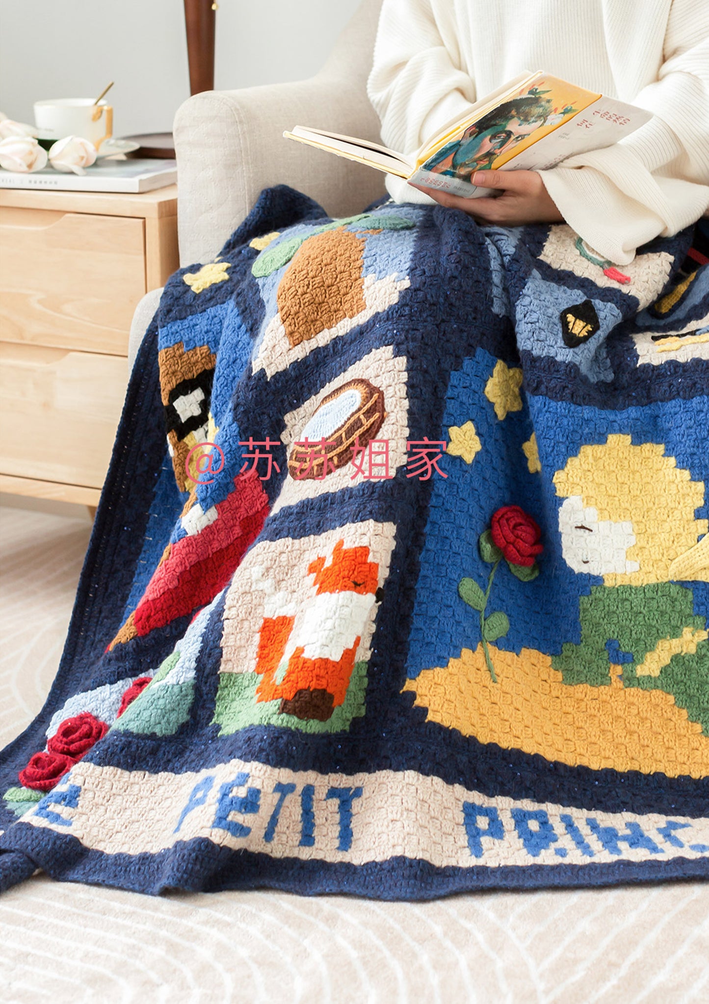 Little Prince Pixel Blanket | Crochet Chart Pattern | Limited Written Instructions | Video Tutorial Available