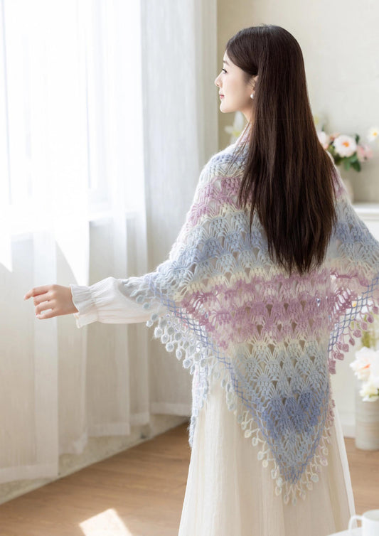 Grape Shawl Crochet Yarn Kit