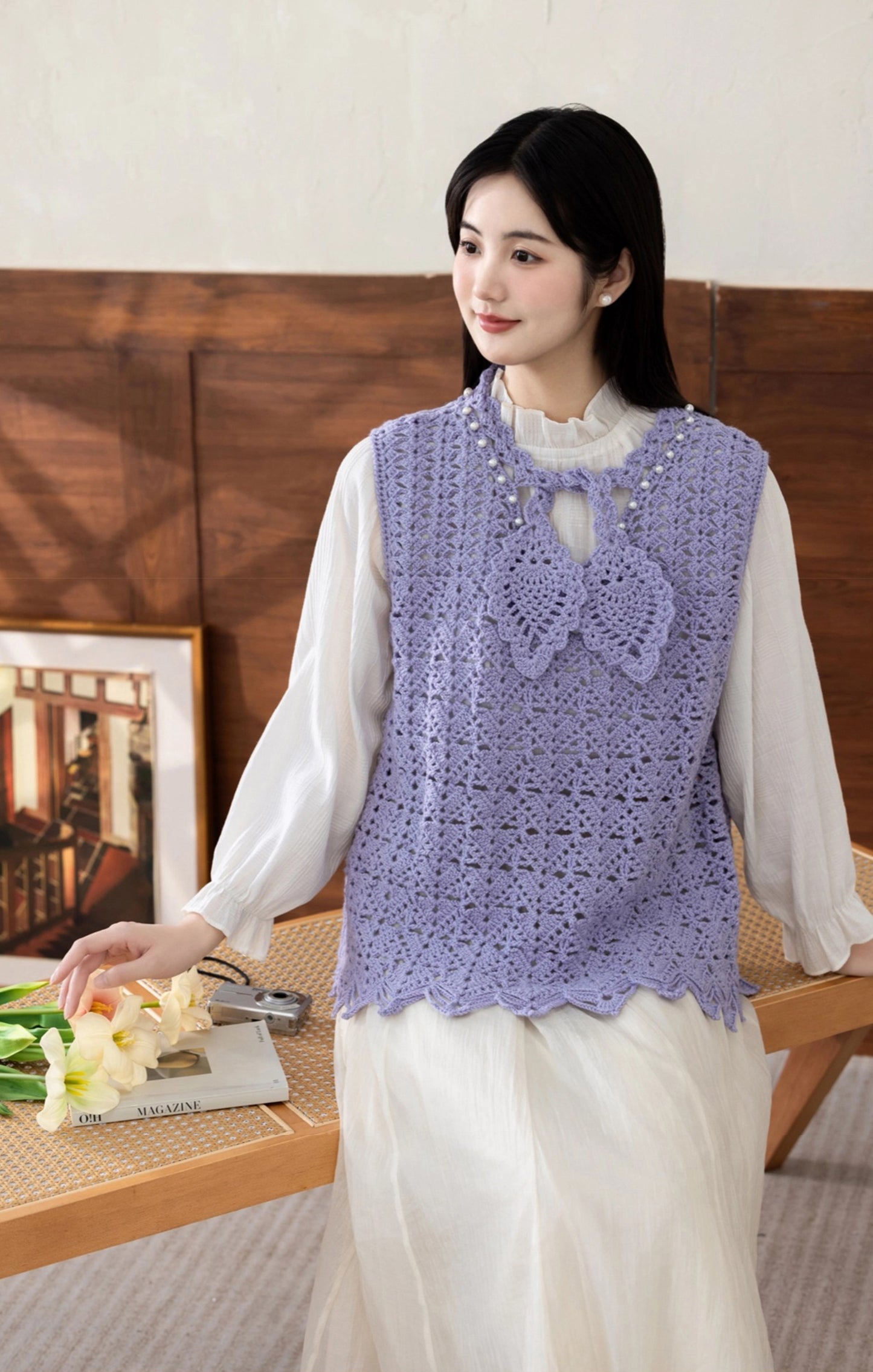 Pineapple Vest Crochet Pattern