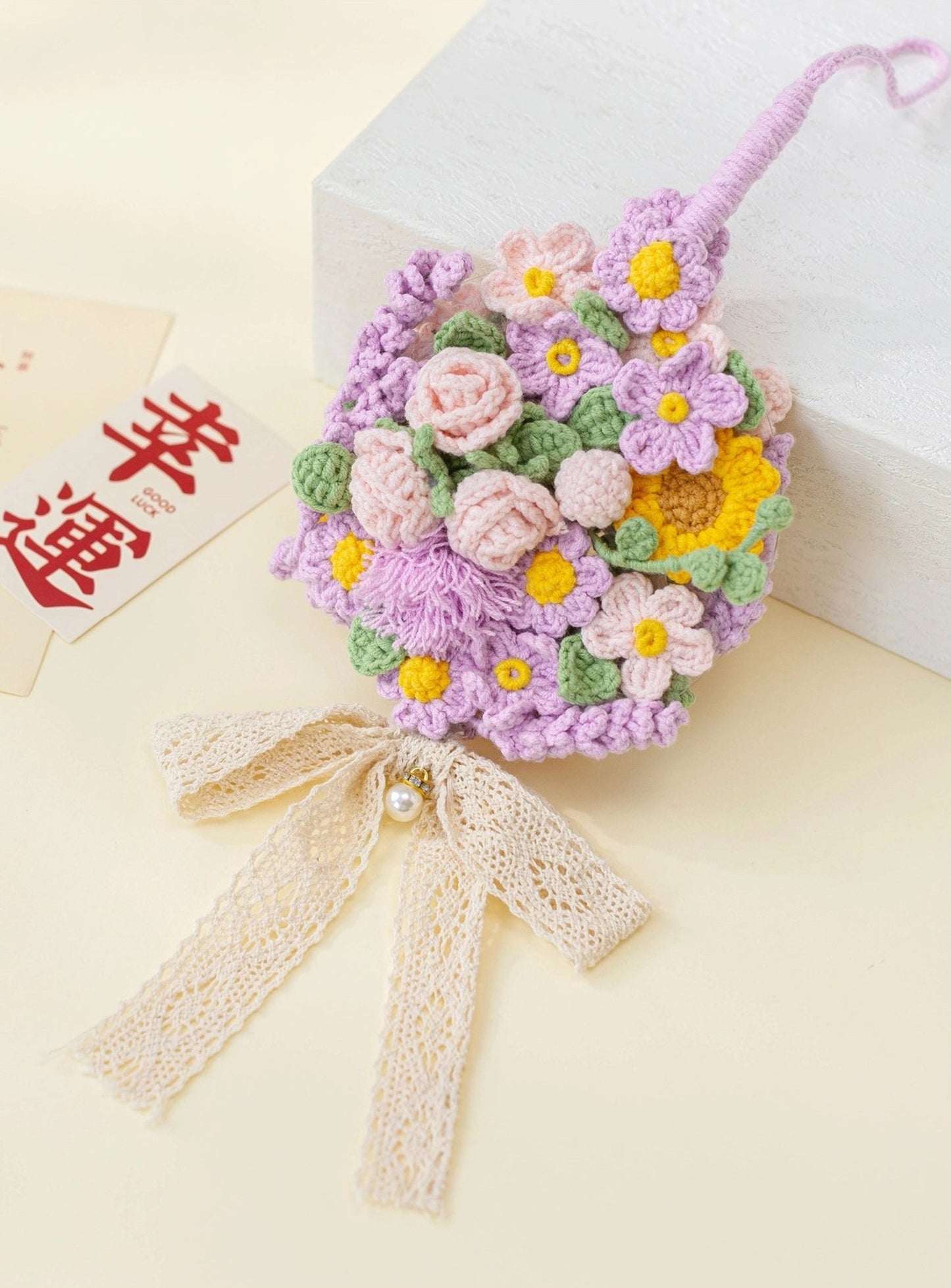 Lotus Blessing Charm Crochet Pattern