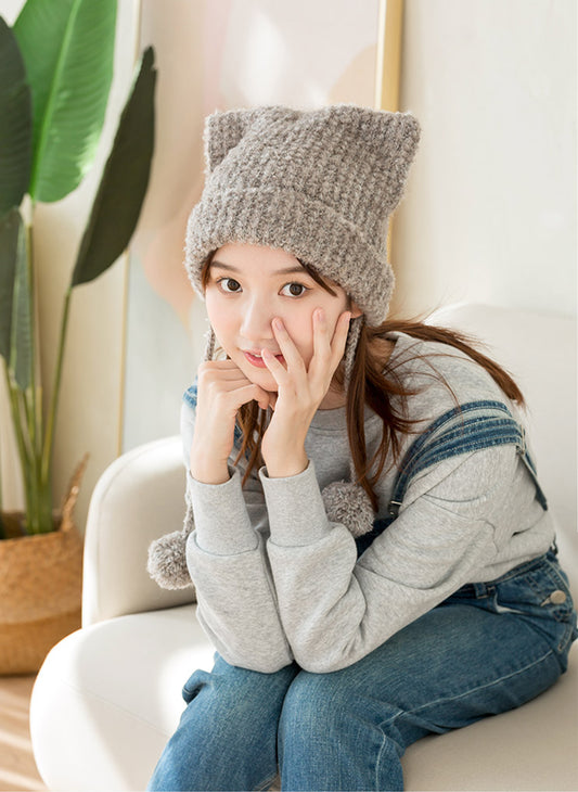 Fluffy Kitty Hat Crochet Pattern