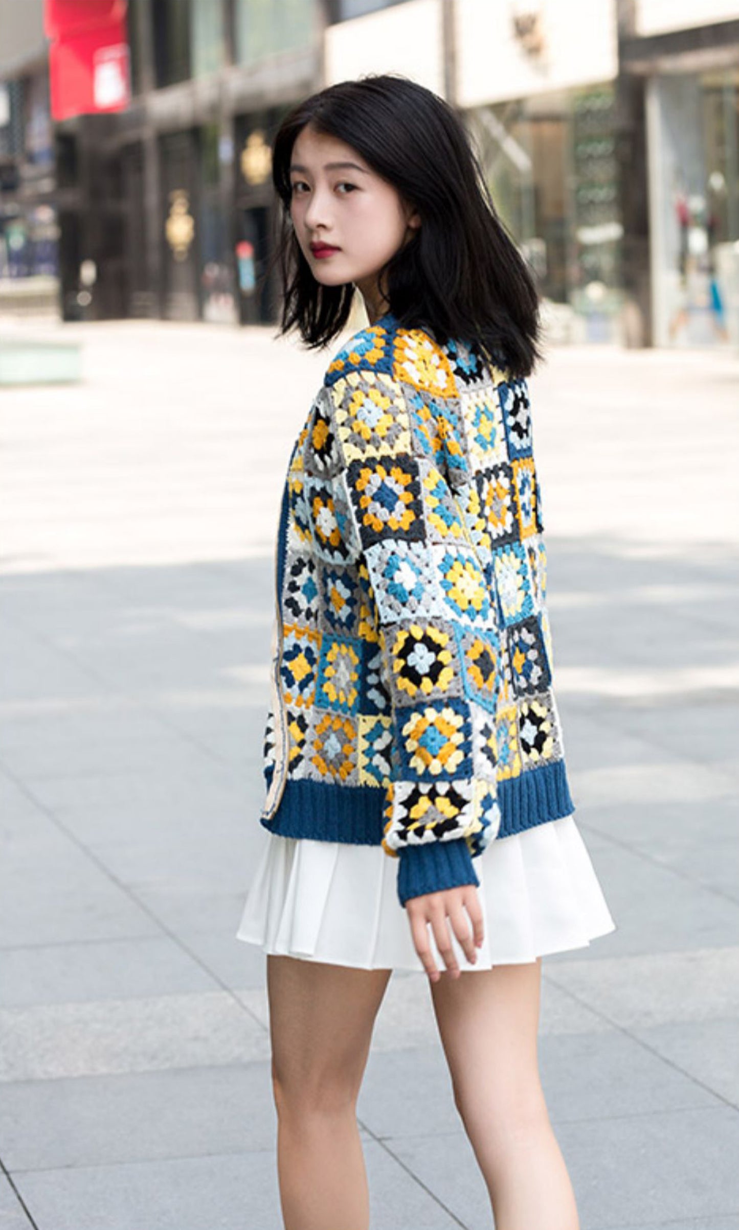 Granny Square Jacket Crochet Pattern