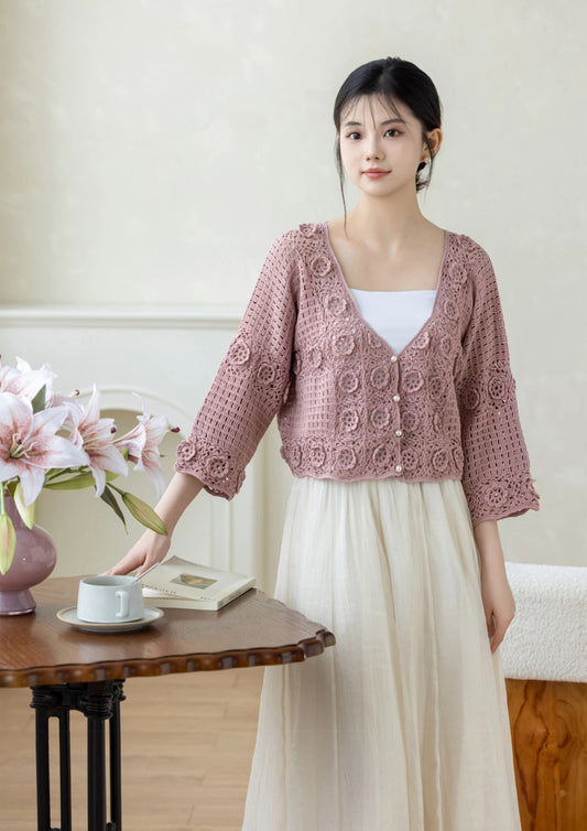 Huayu Cardigan Crochet Yarn Kit