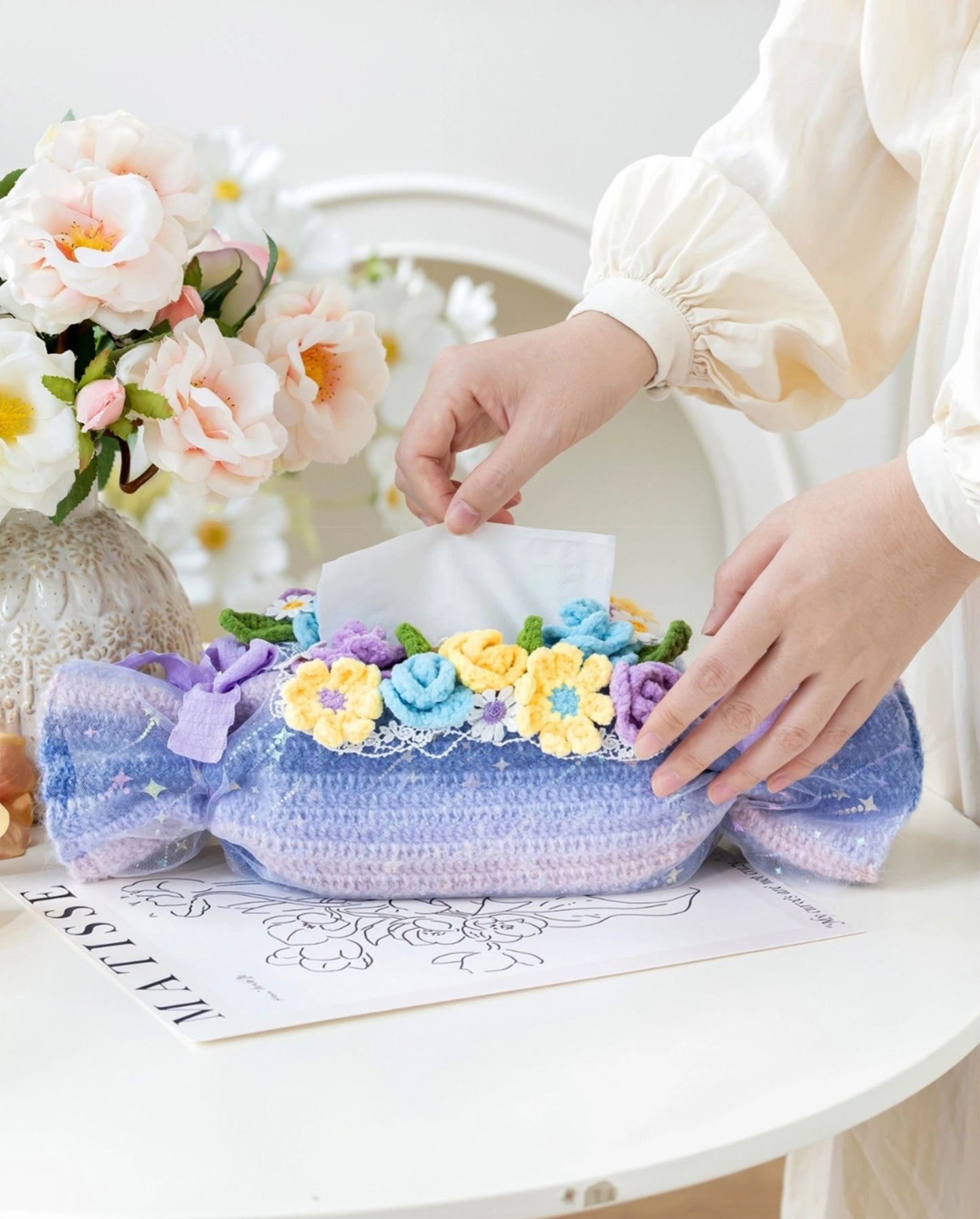 Candy Tissue Box Crochet Pattern