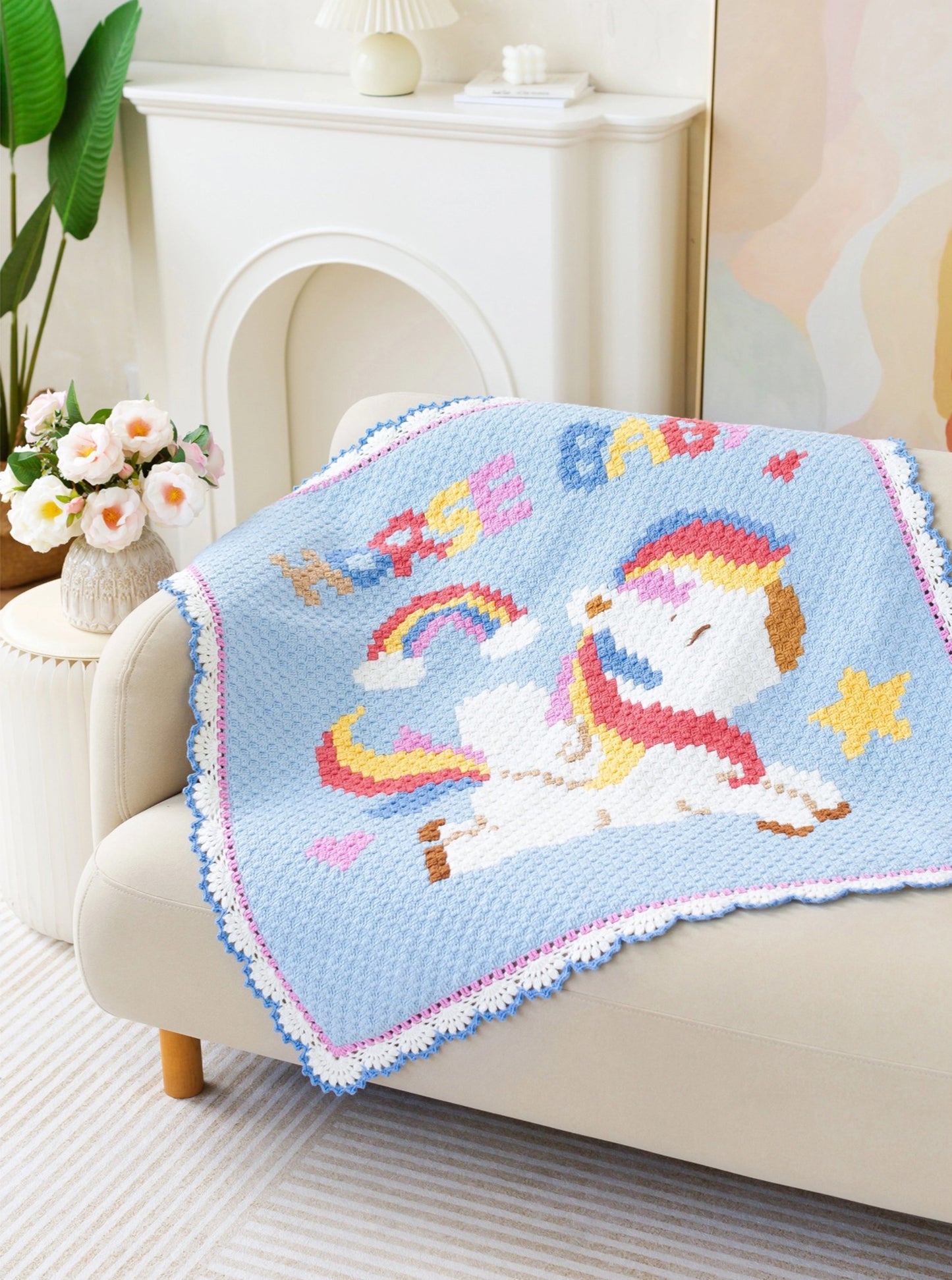 Little Horse Blanket Crochet Pattern