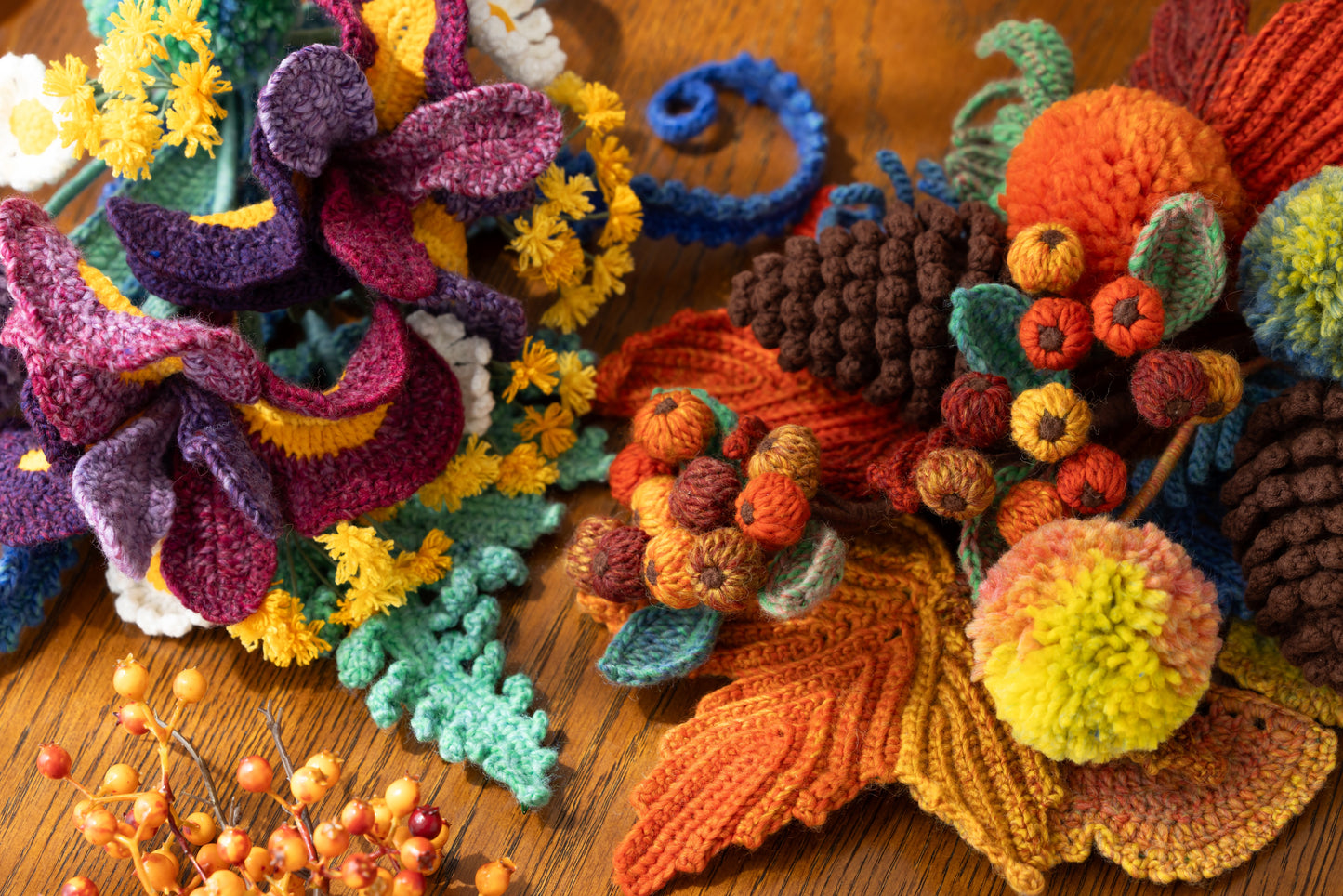 Wild Iris Berries Crochet Pattern