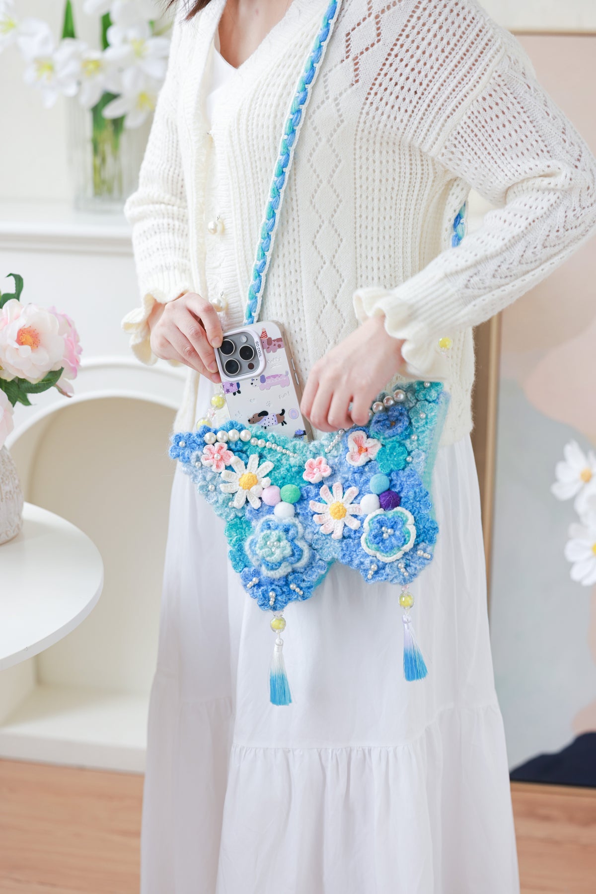 Butterfly Crossbody Bag Crochet Kit