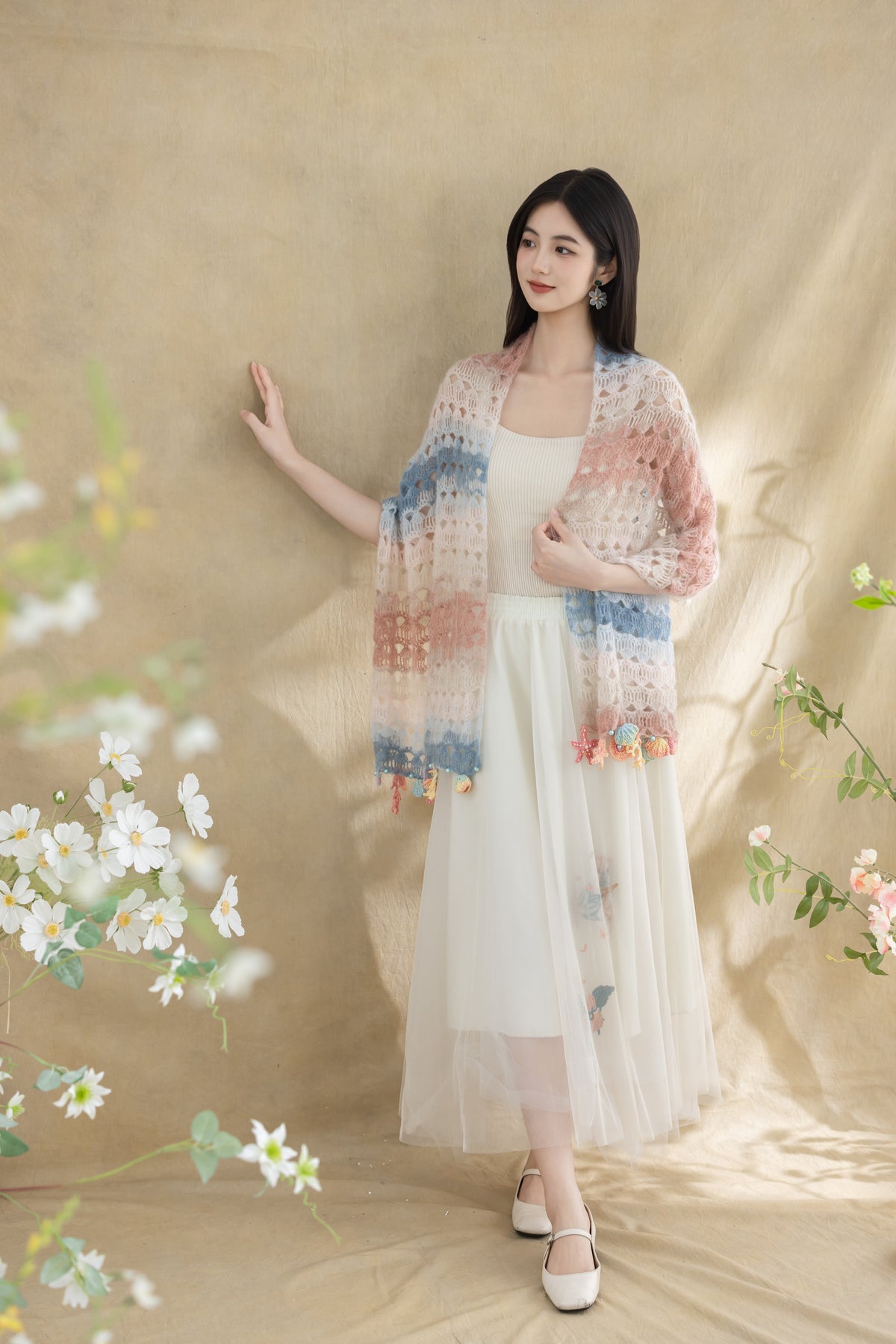 Luna Shell Shawl Crochet Kit